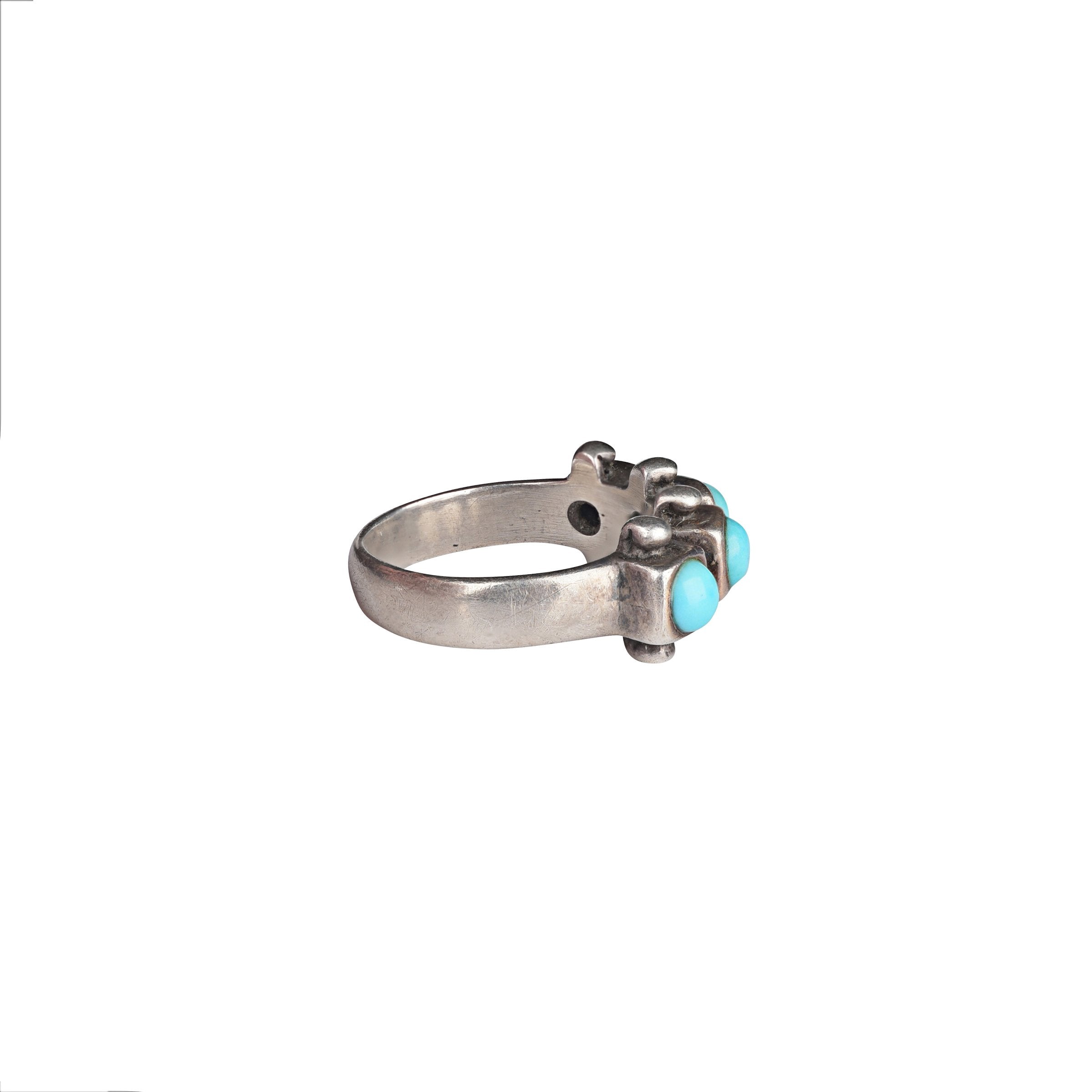 Vintage Navajo 4 Stone Ring - Size 6 1/2