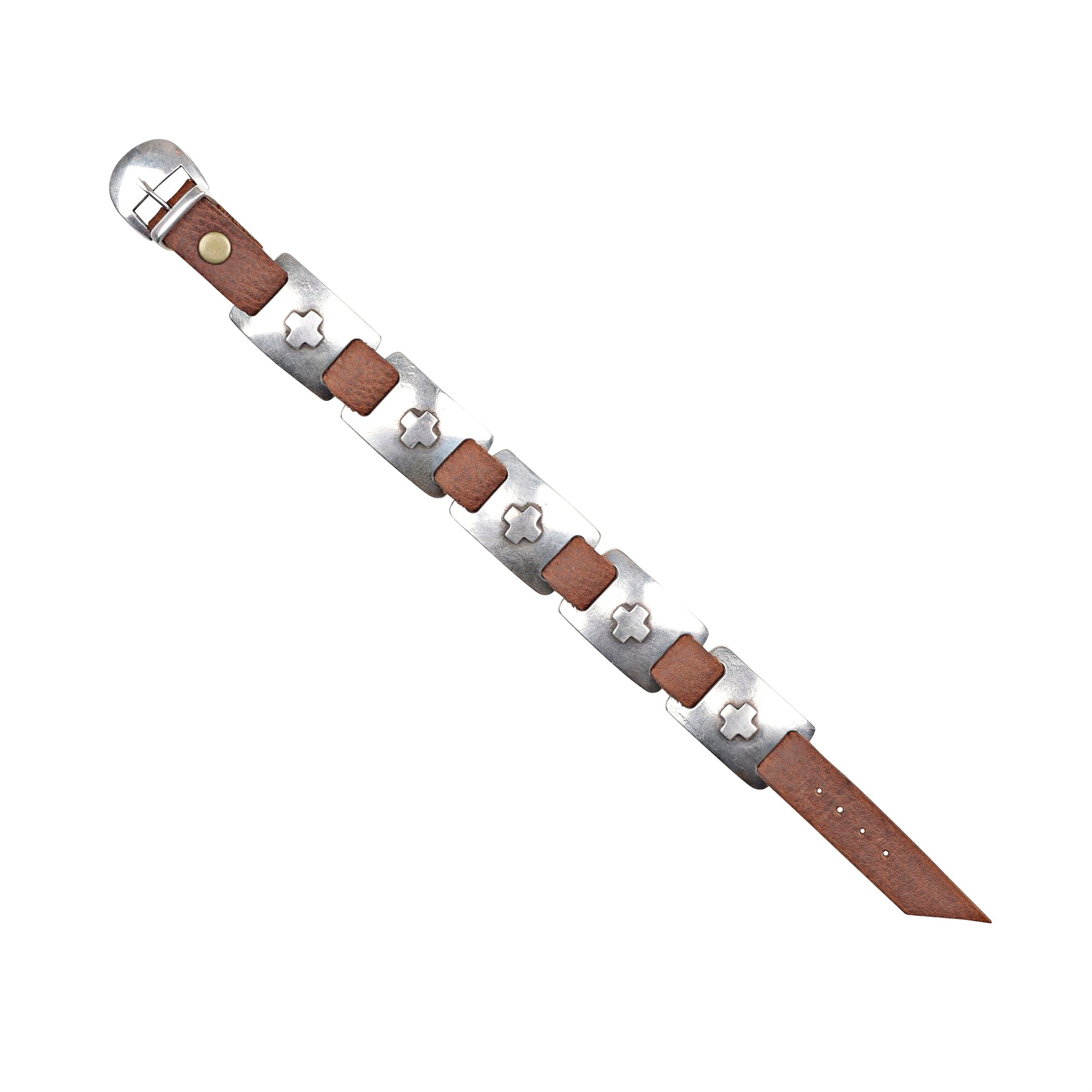 Dennis Hogan Cross Bracelet (Brown)