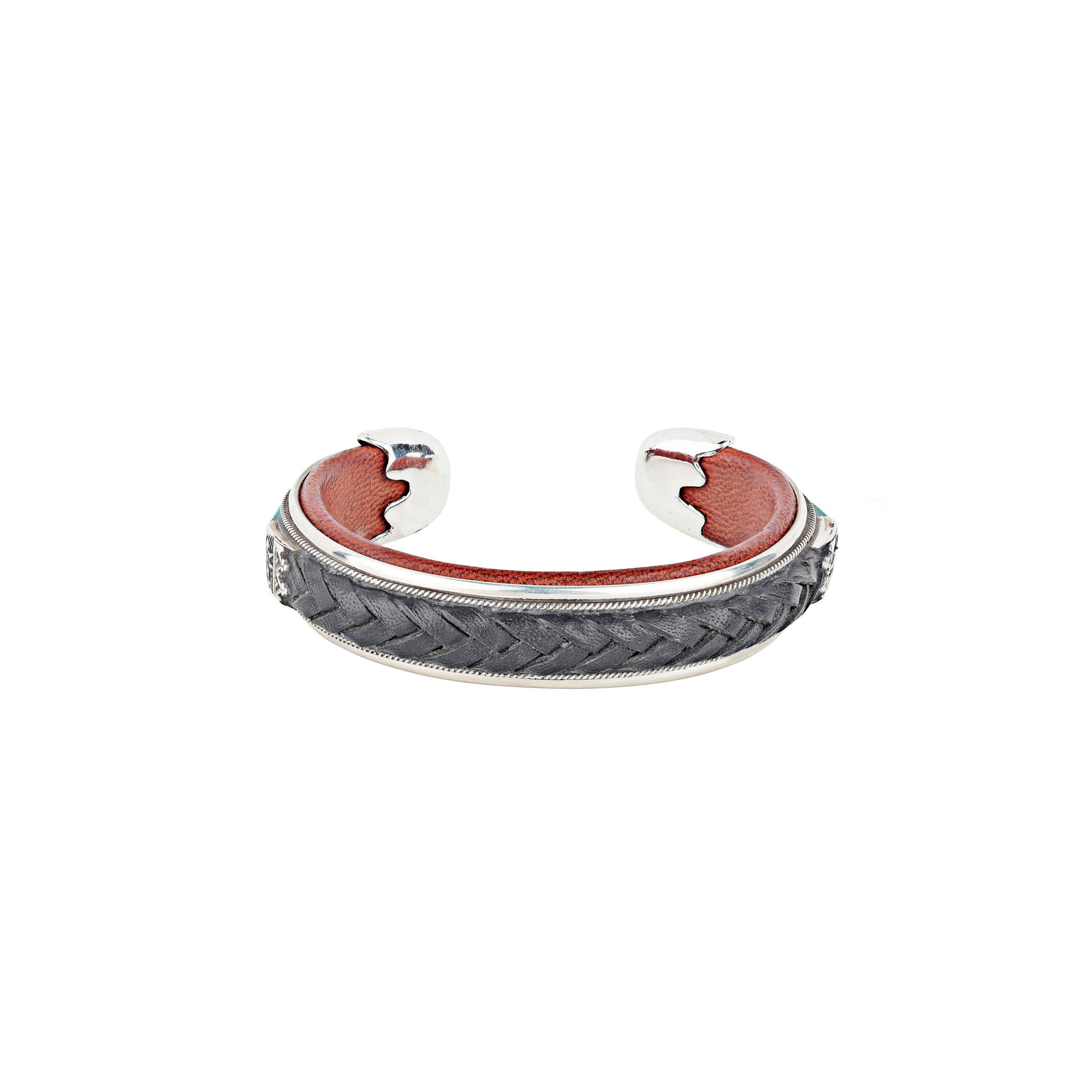 Ramona Heisse Braided Leather Cuff