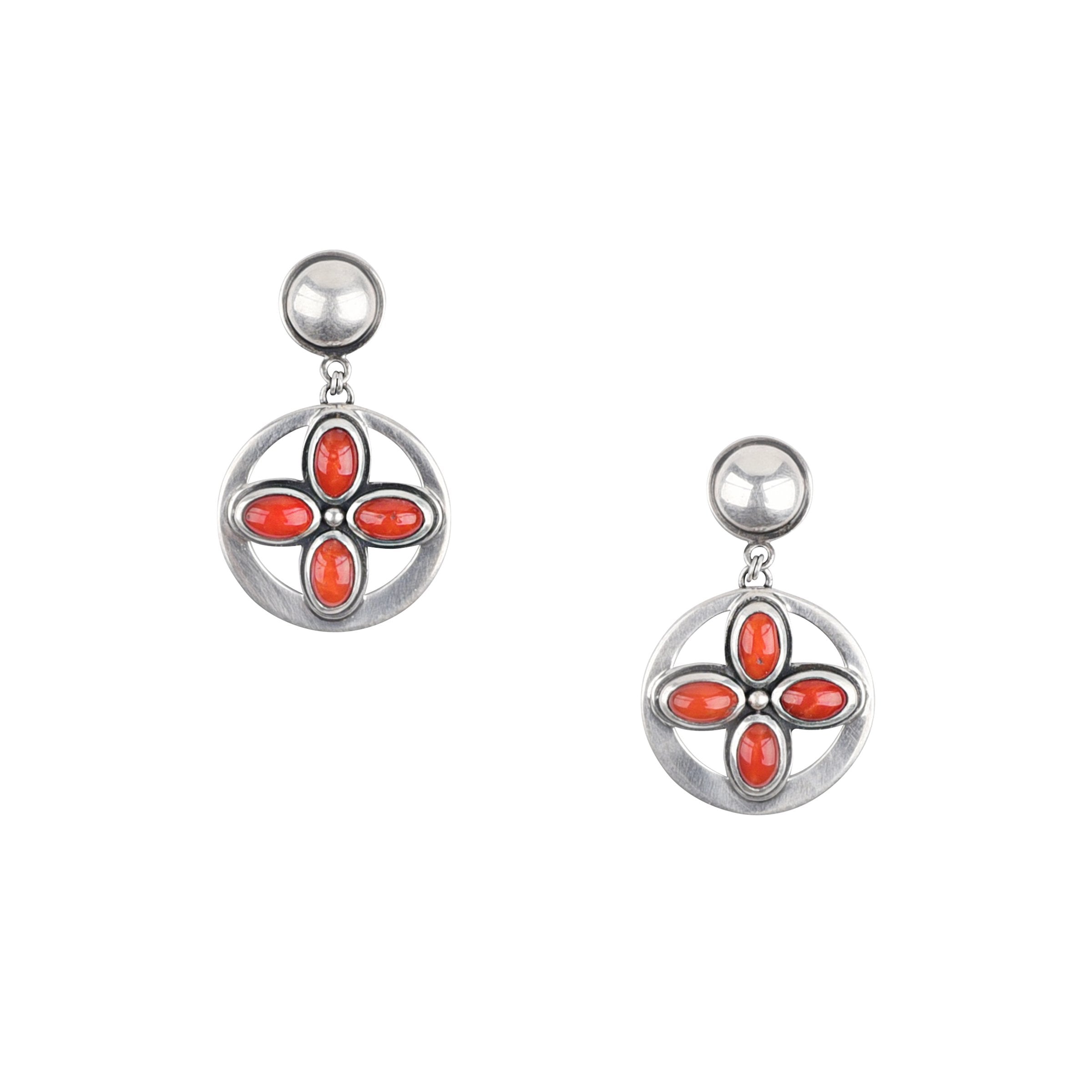 Dennis Hogan Mini Petal Earrings - Coral
