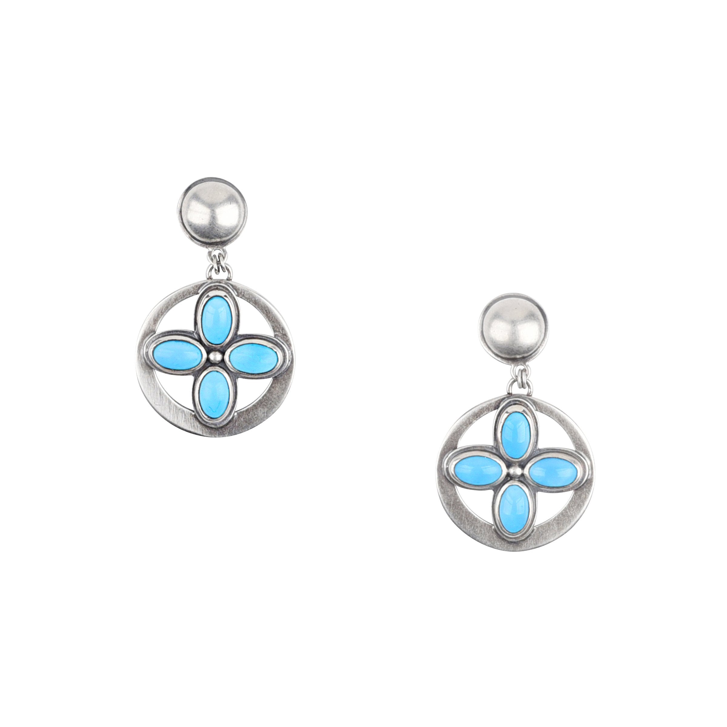 Dennis Hogan Mini Petal Earrings - Turquoise