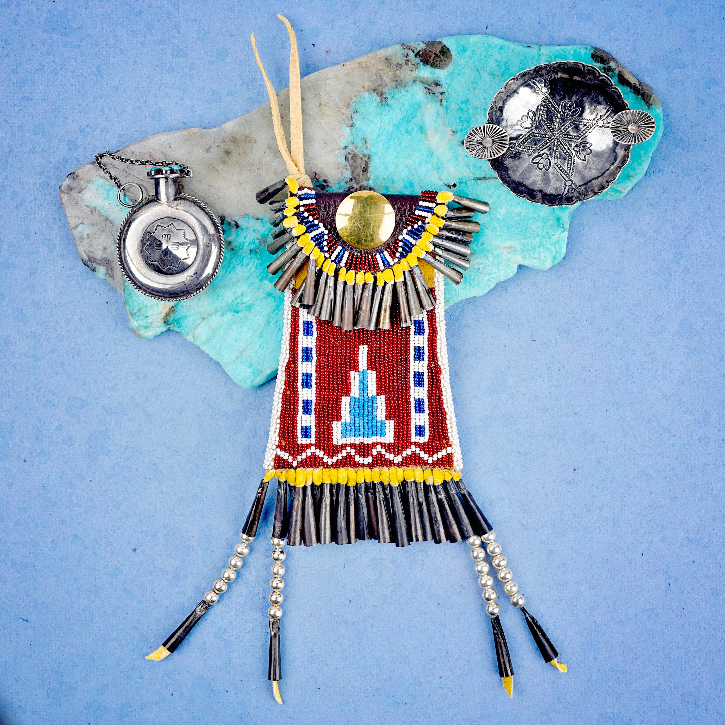 Dave Chavarria Beaded Pouch