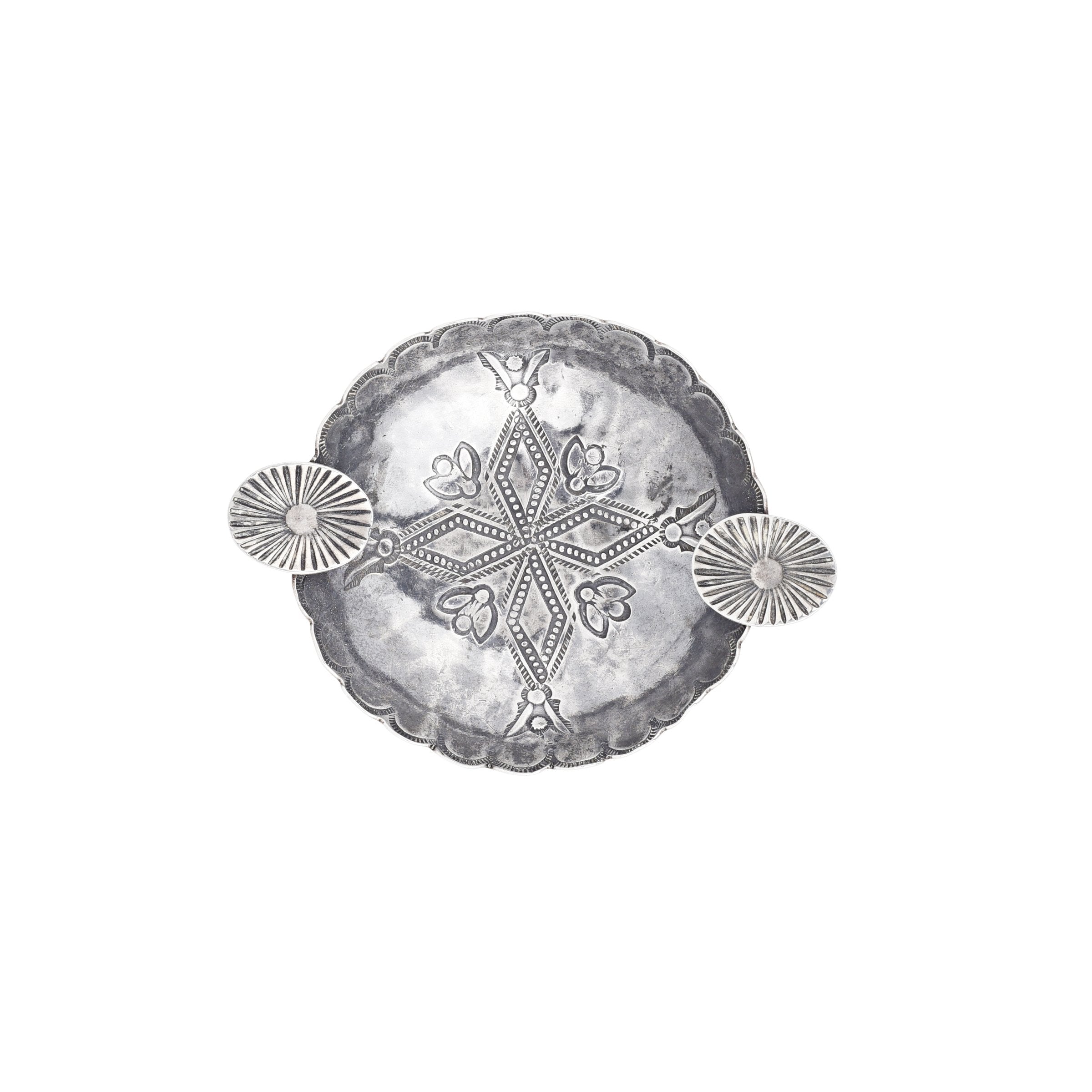 Vintage Navajo Sterling Silver Dish