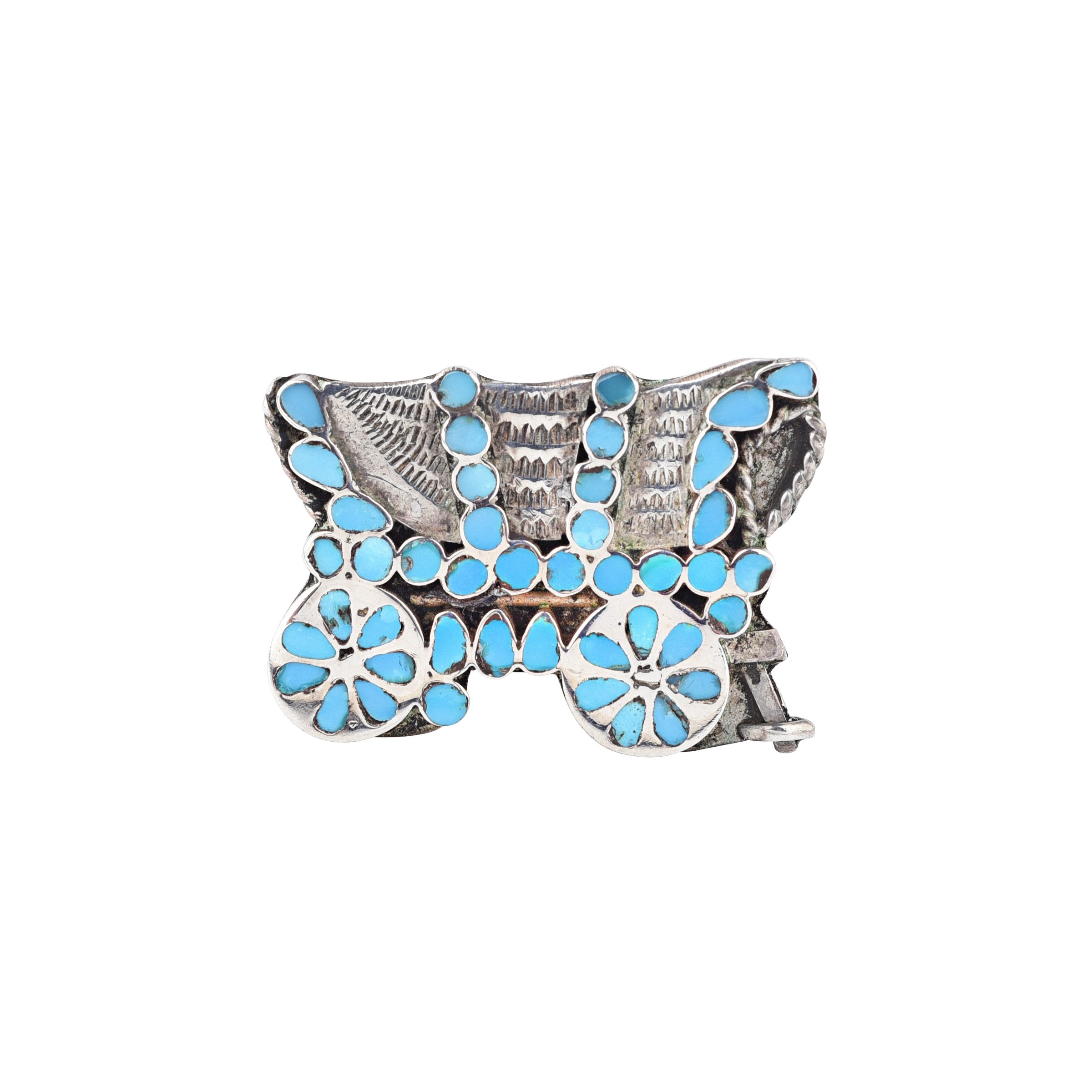 Vintage Turquoise Wagon Cuff Links