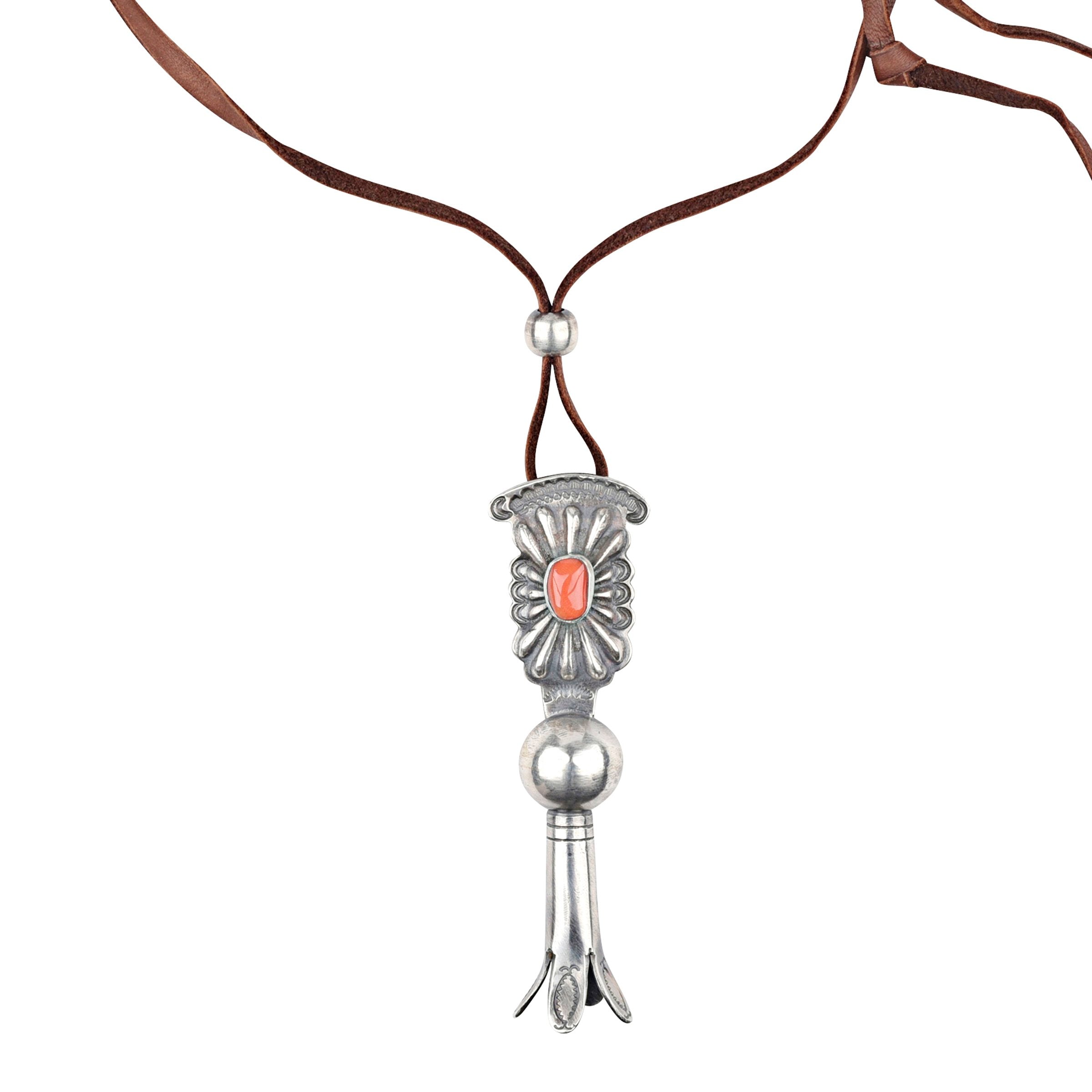 Jesse Robbins Coral Blossom Necklace