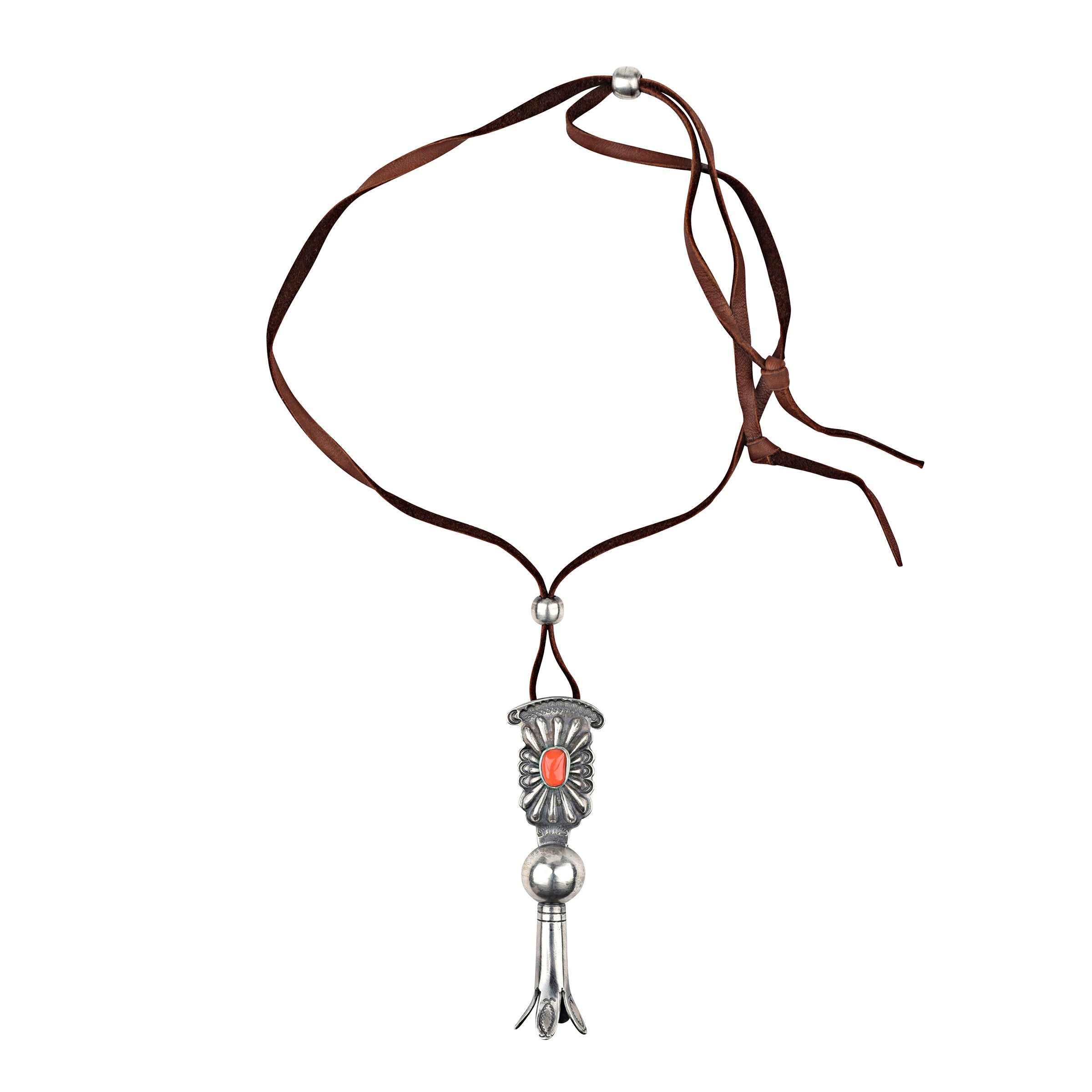 Jesse Robbins Coral Blossom Necklace