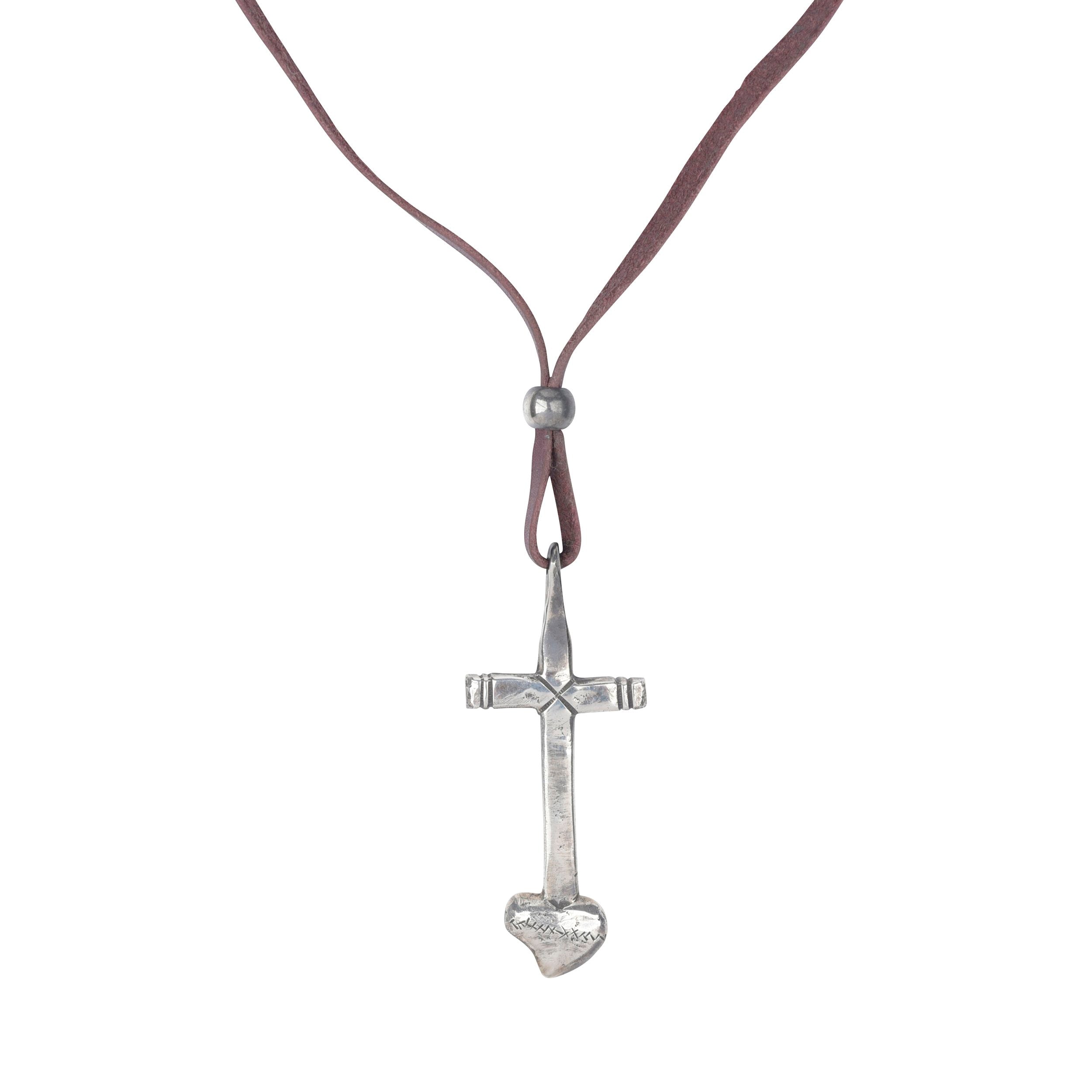 Jock Favour Cross Heart Necklace