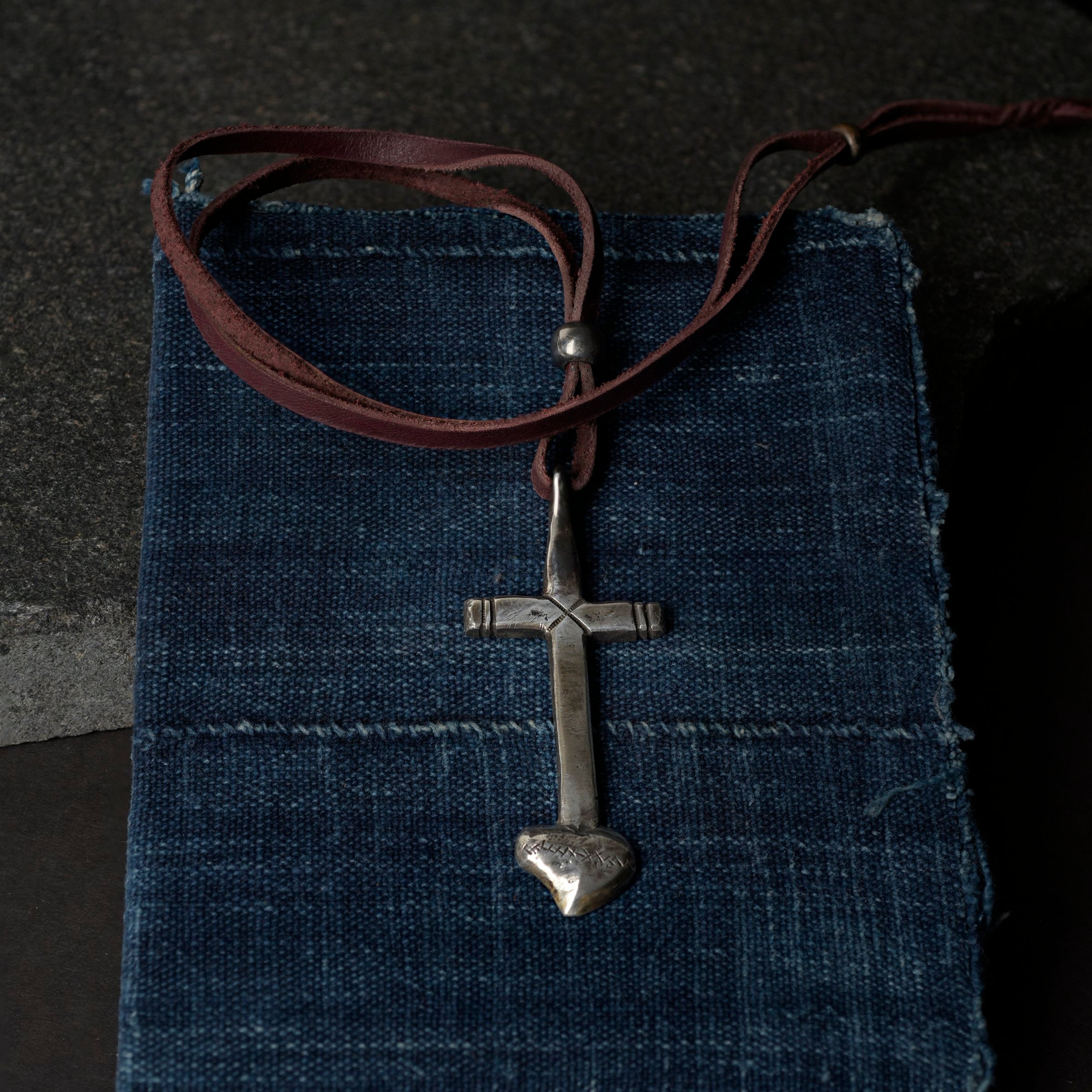 Jock Favour Cross Heart Necklace