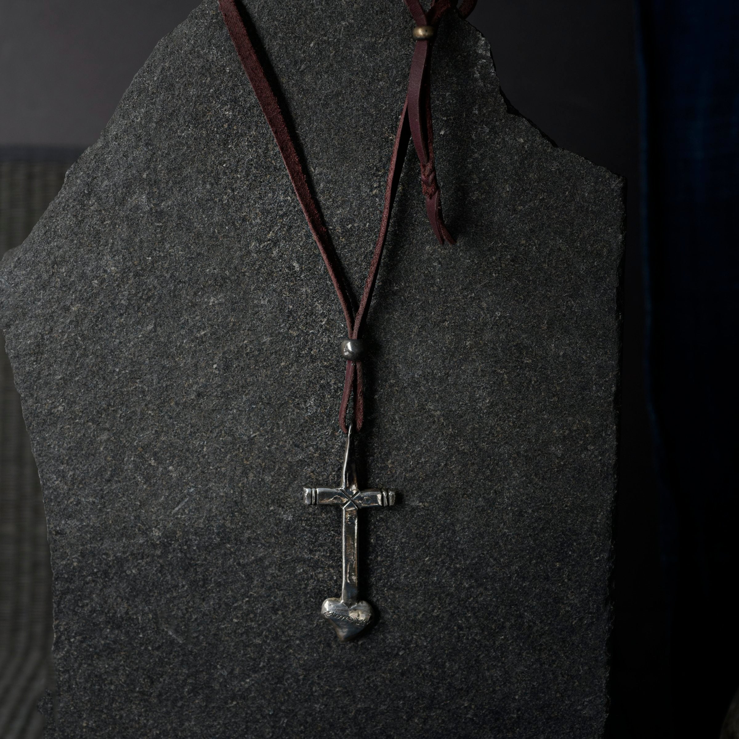 Jock Favour Cross Heart Necklace