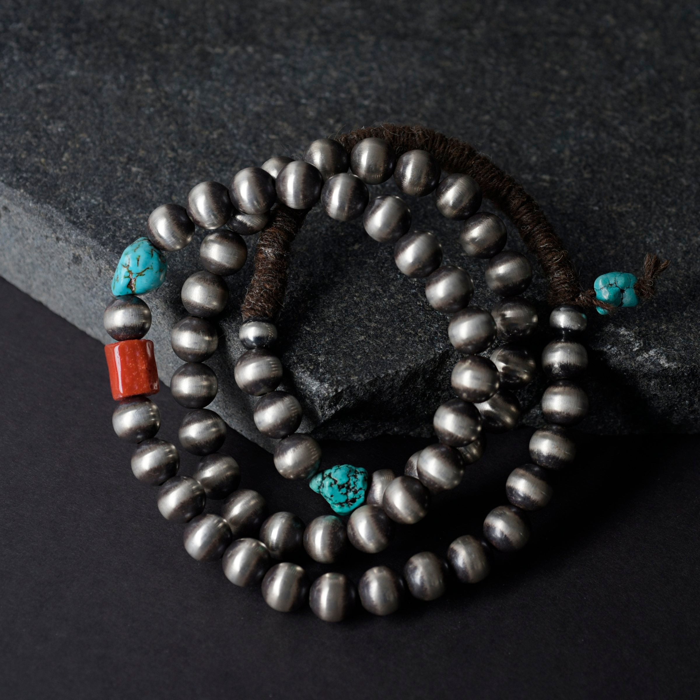 Mixed Bead And Desert Pearl Necklace