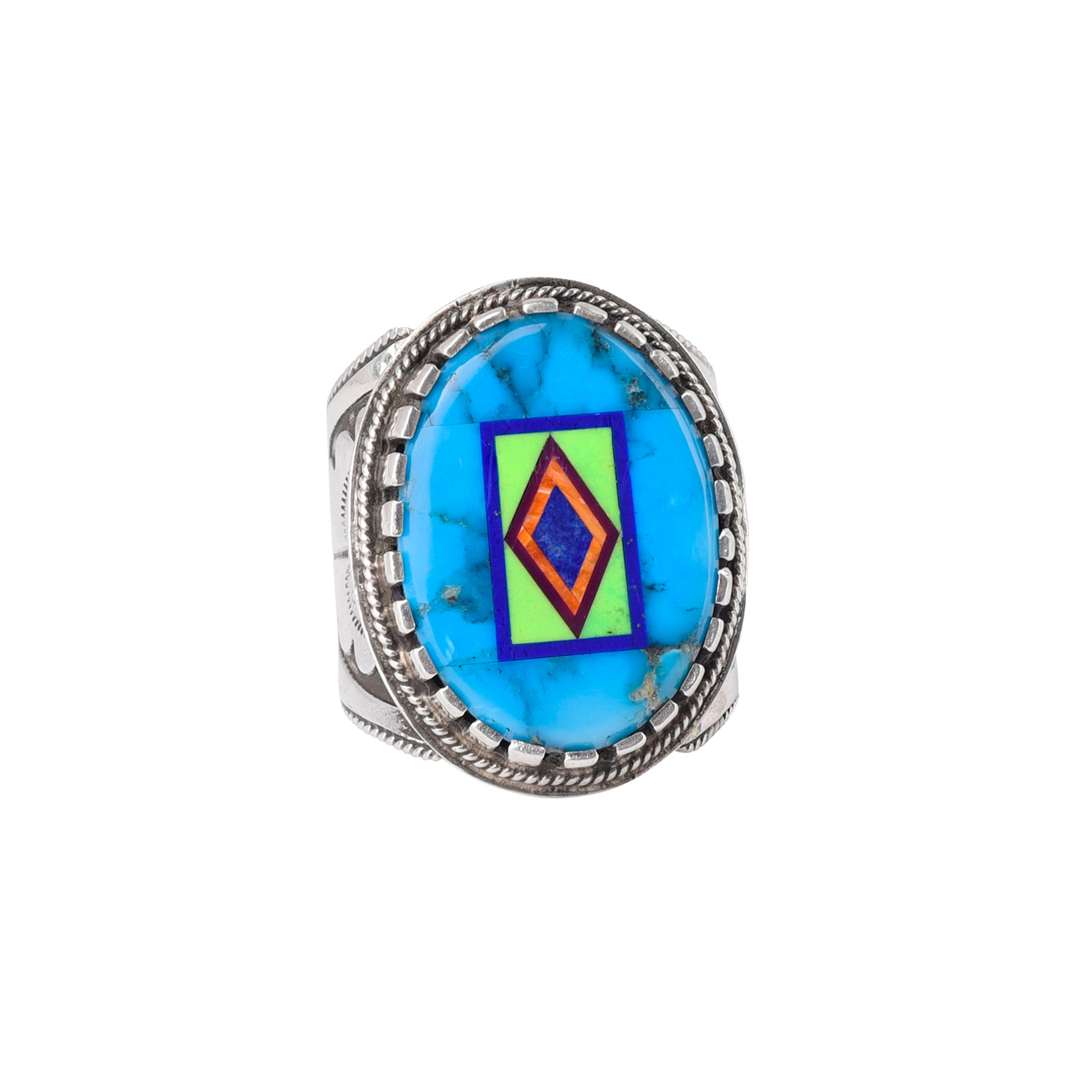Aldrich Art Serape Ring - Size 10 1/2