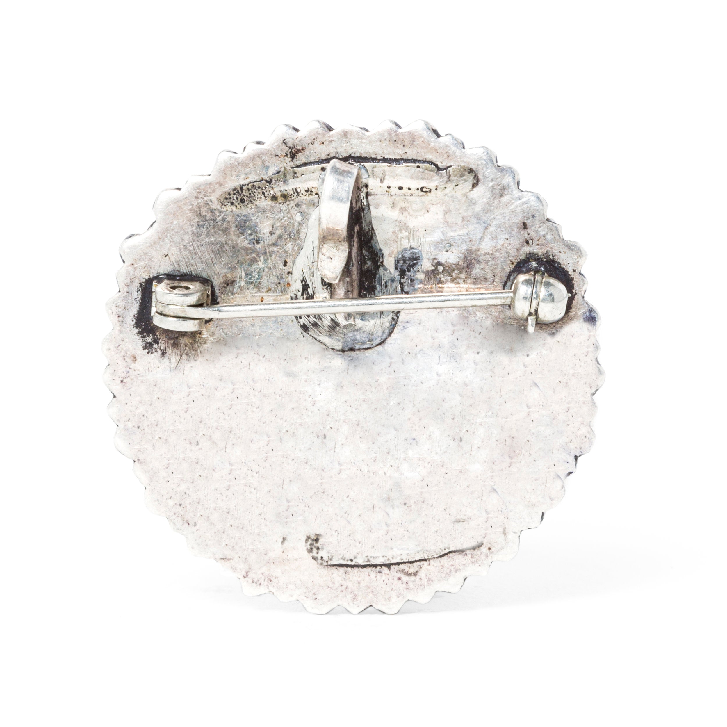 Vintage Zuni Sunface Pin, c. 1950's