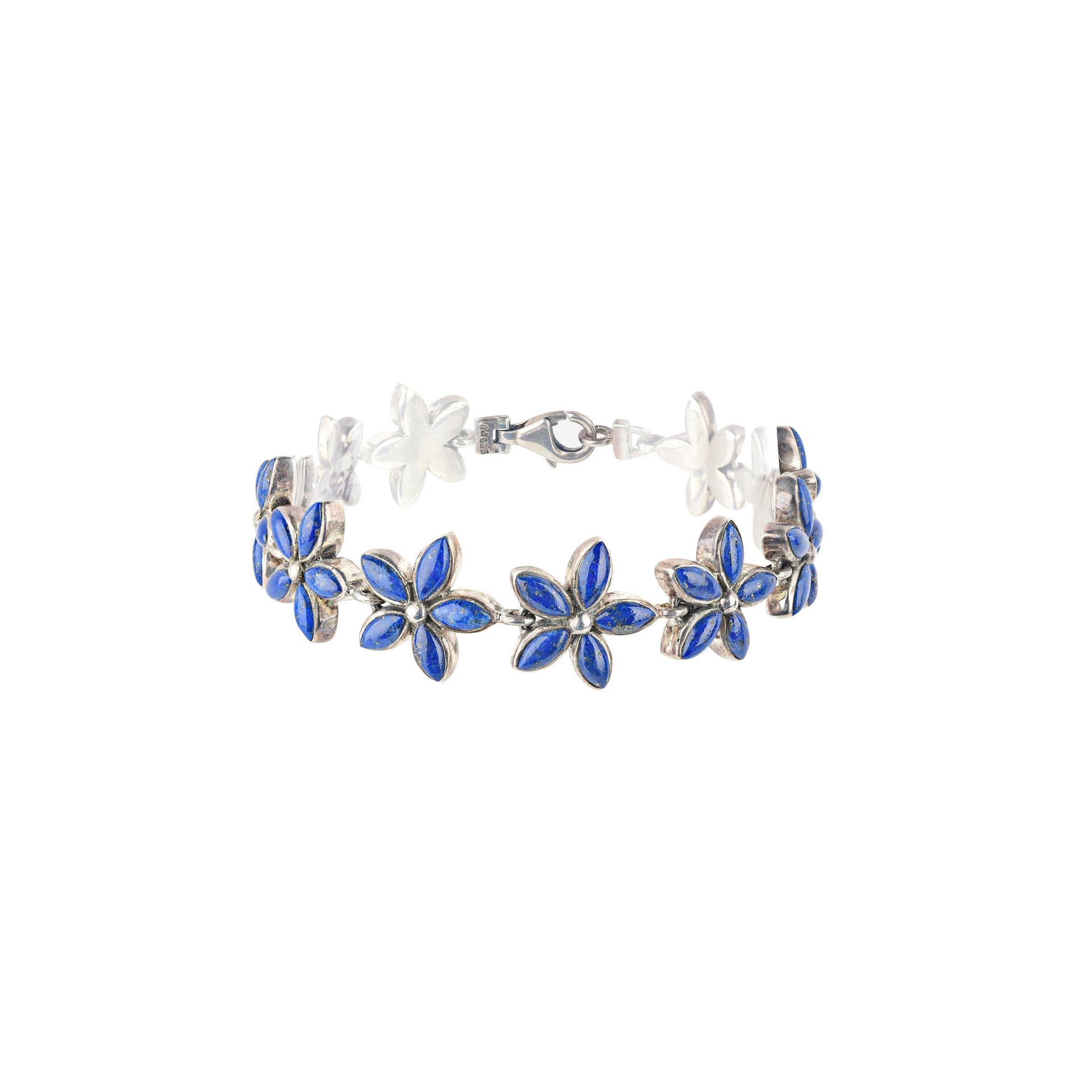 Flower Petal Bracelet - Lapis