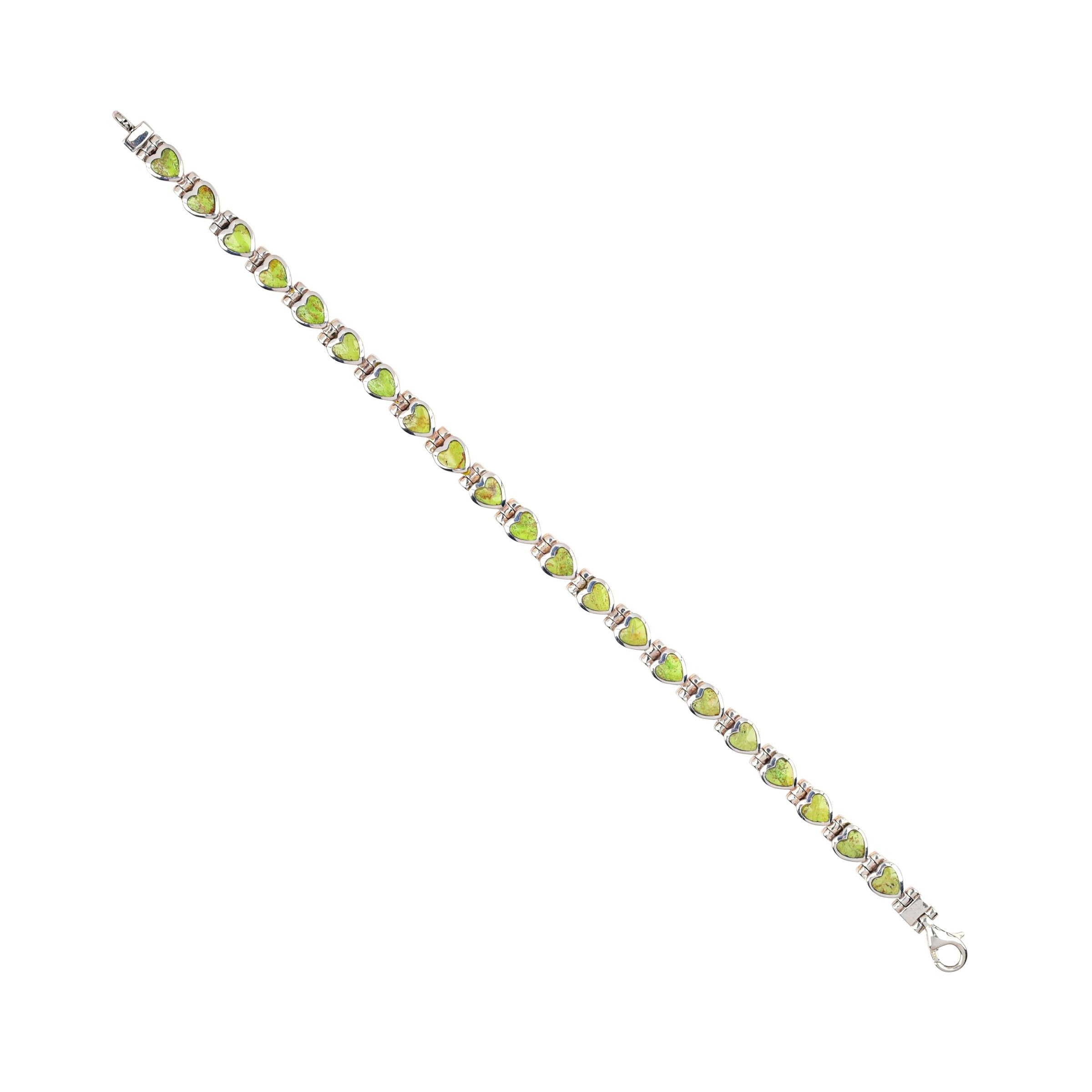 Heart Bracelet - Gaspeite