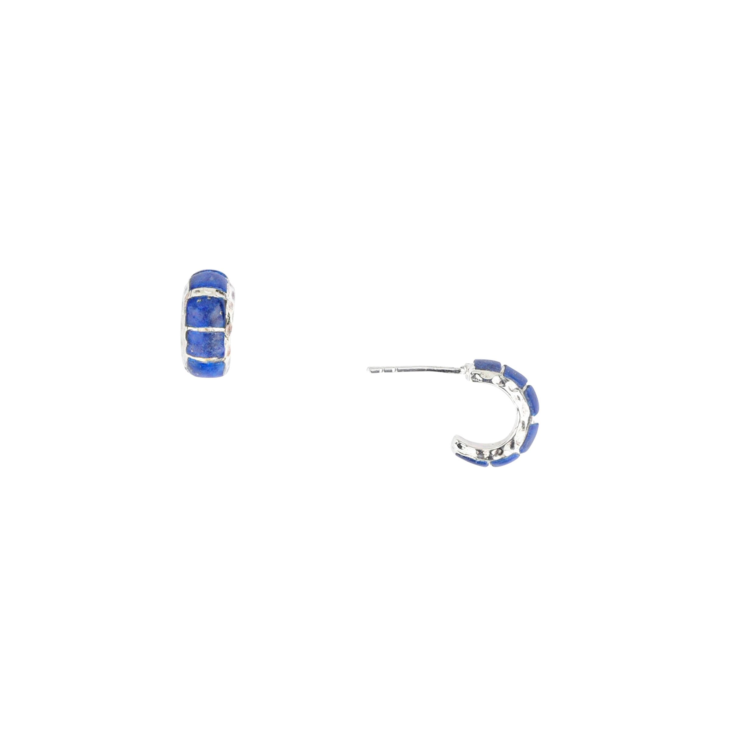 Hammered Edge Hoop Earrings