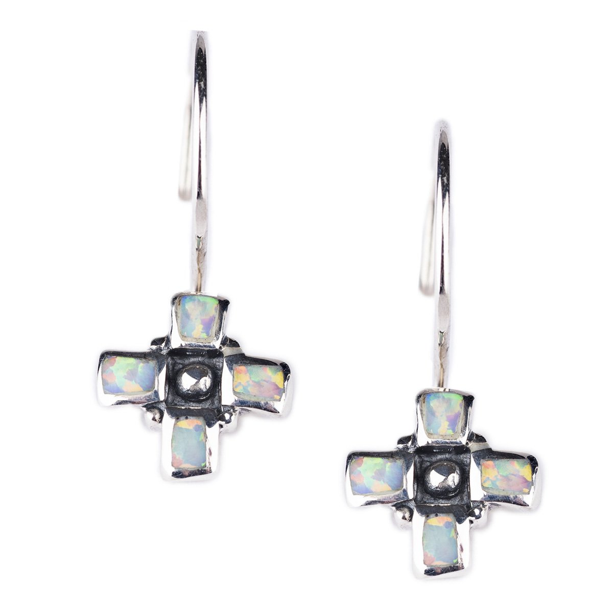 Turquoise Cross Earrings