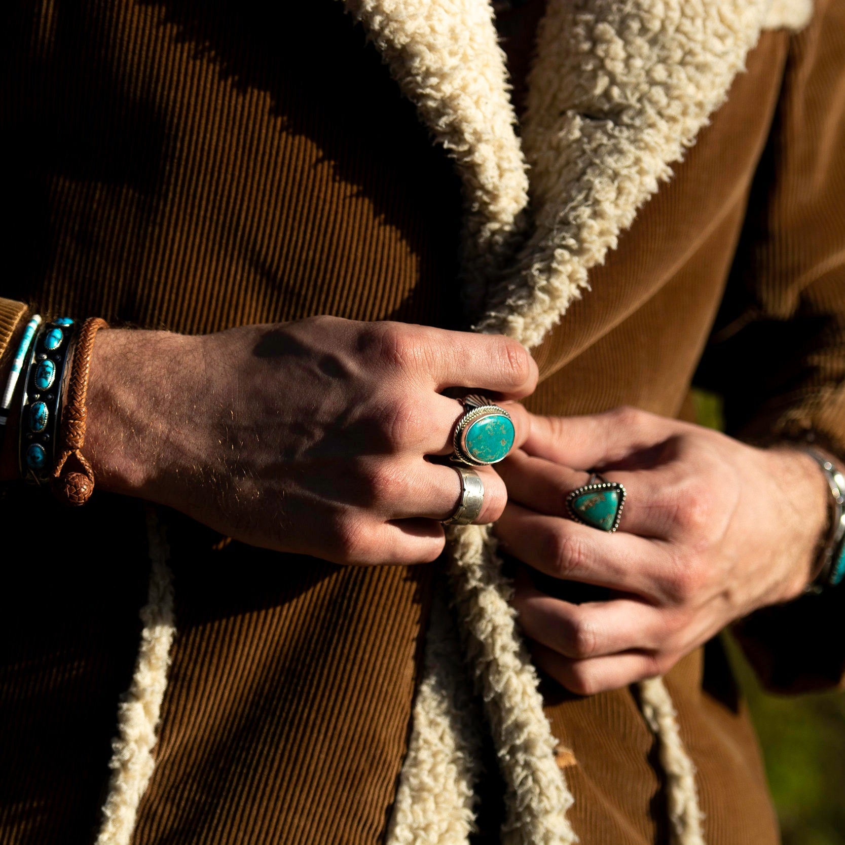 Vintage Navajo Turquoise Ring, c. 1950