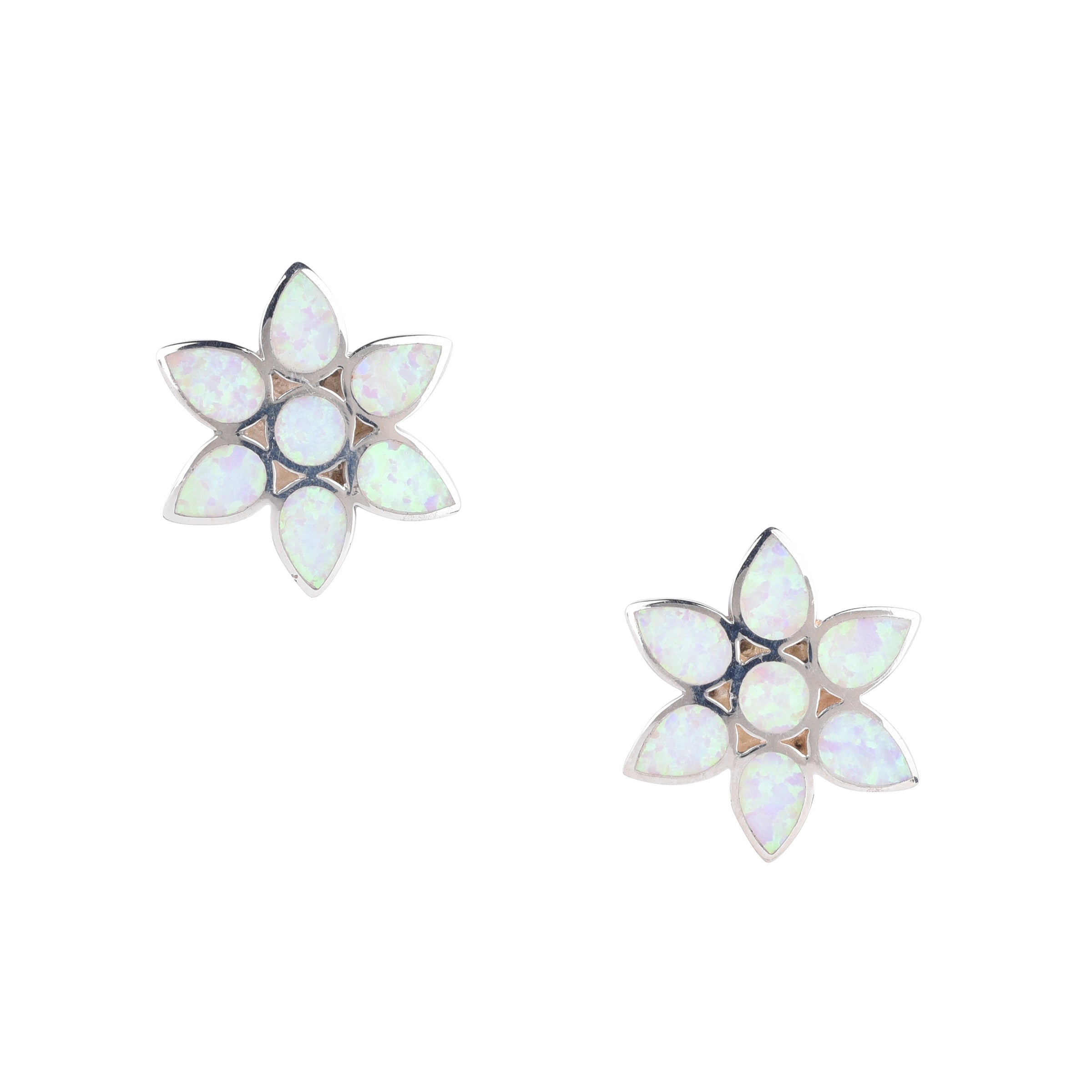 Flower Petal Post Earrings