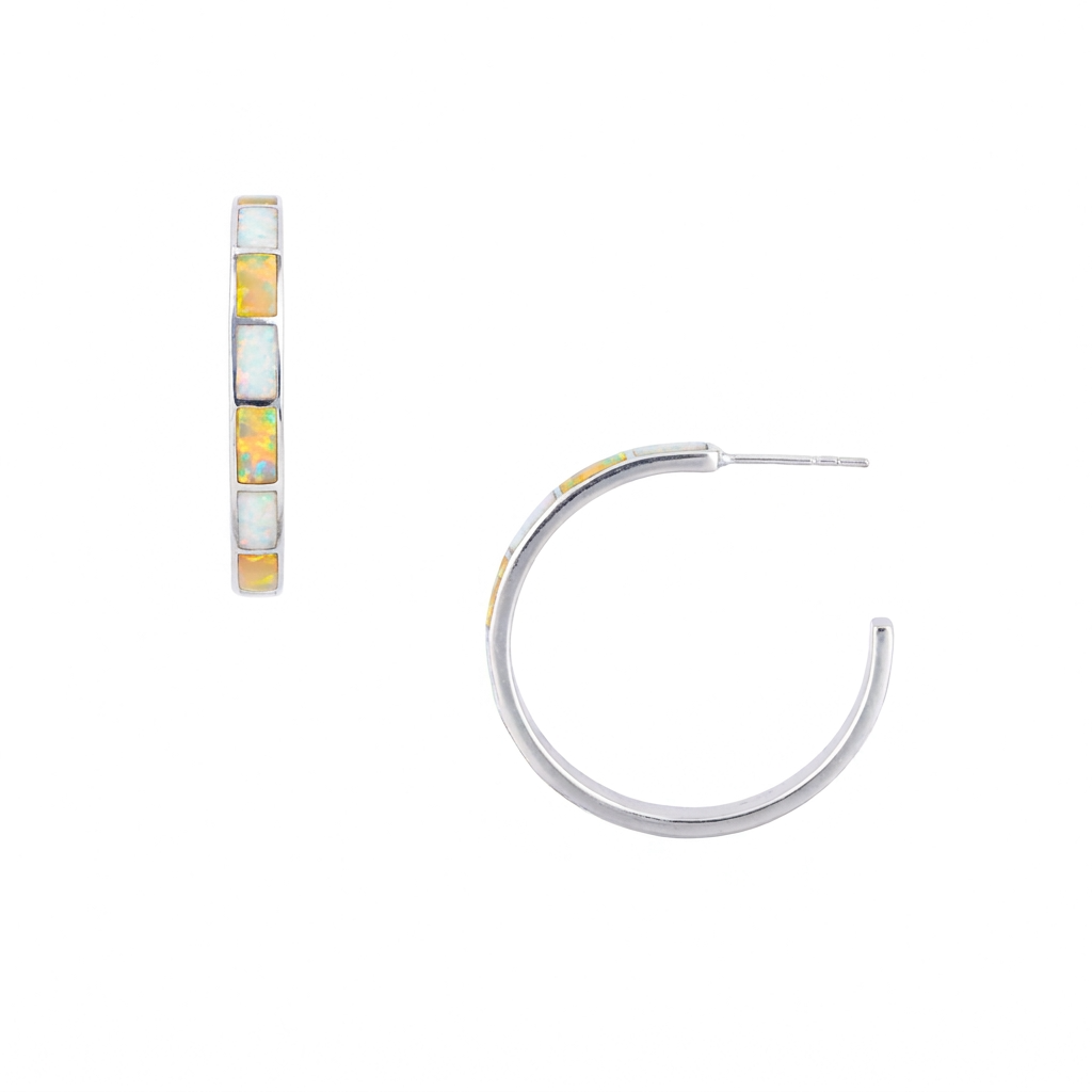 Bamboo Hoop Earrings