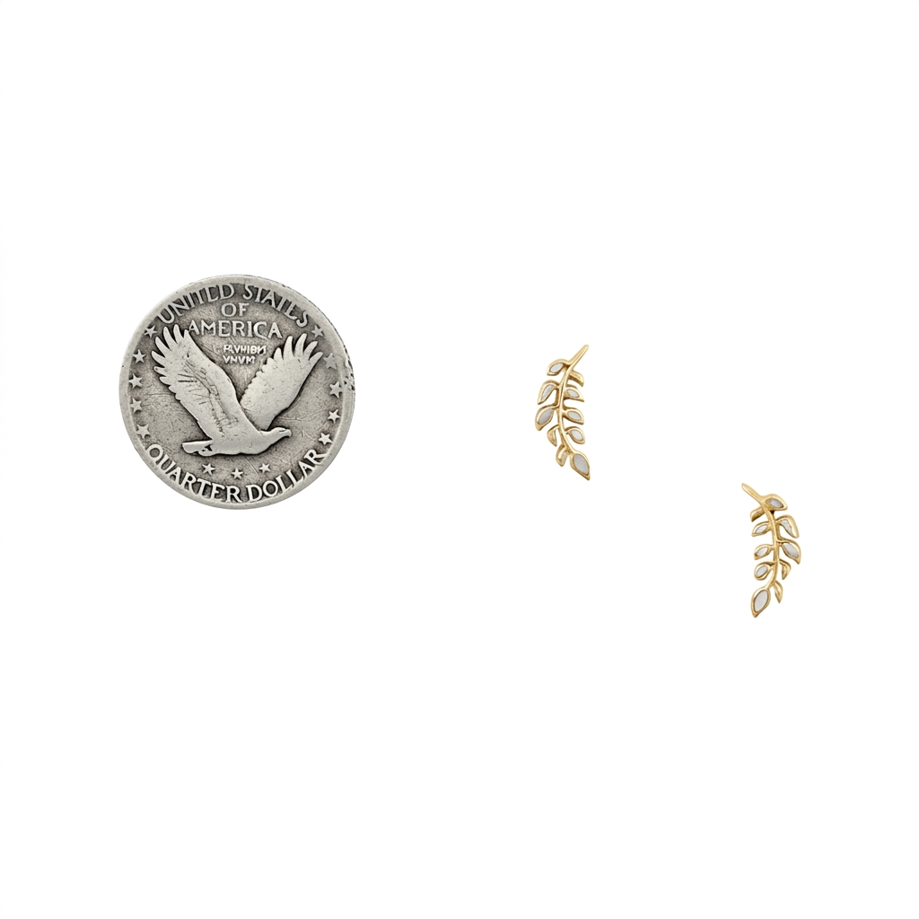 Vine Stud Earring