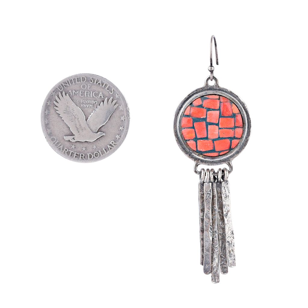 Nomad Coral Brick Road Earrings