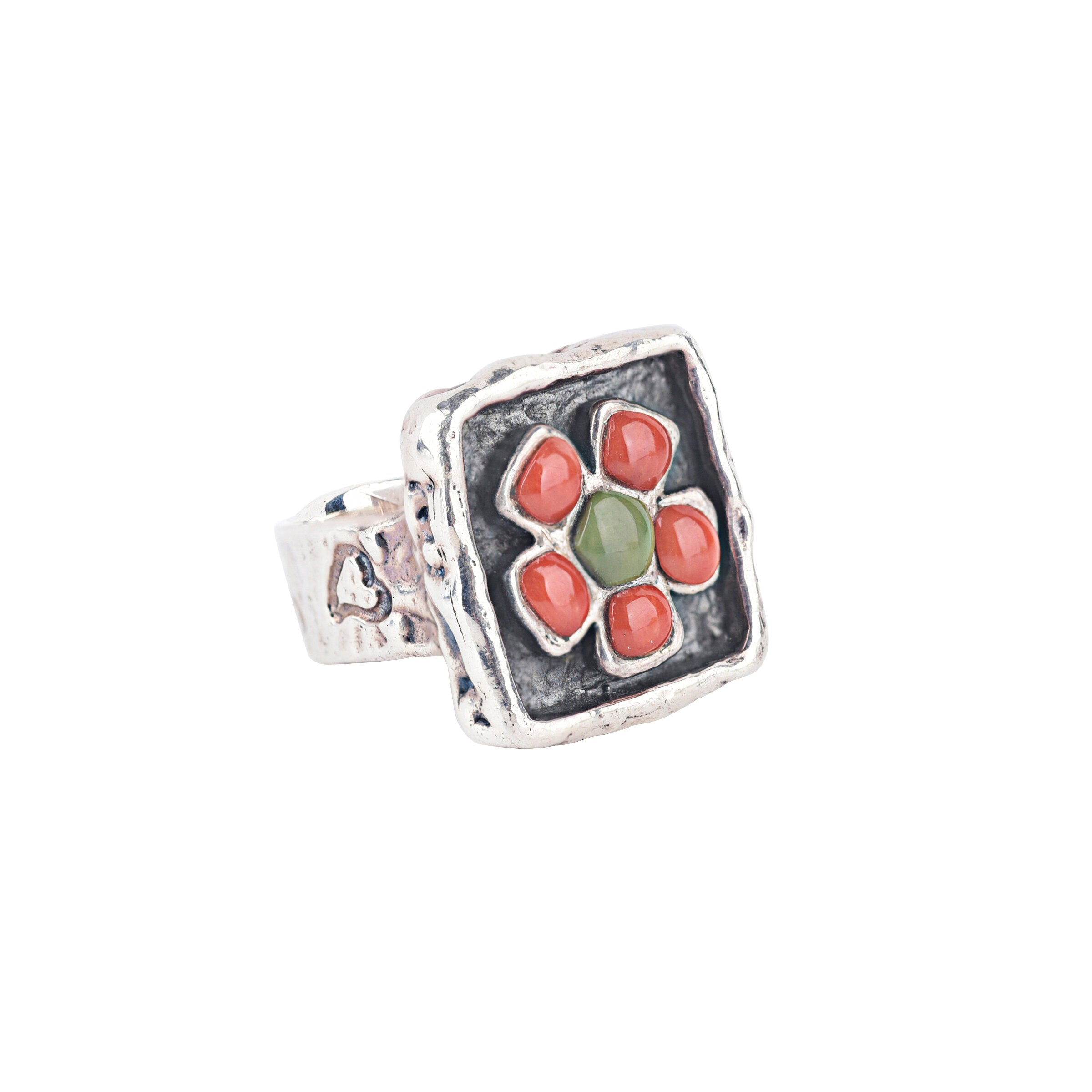 Wallflower Coral Ring