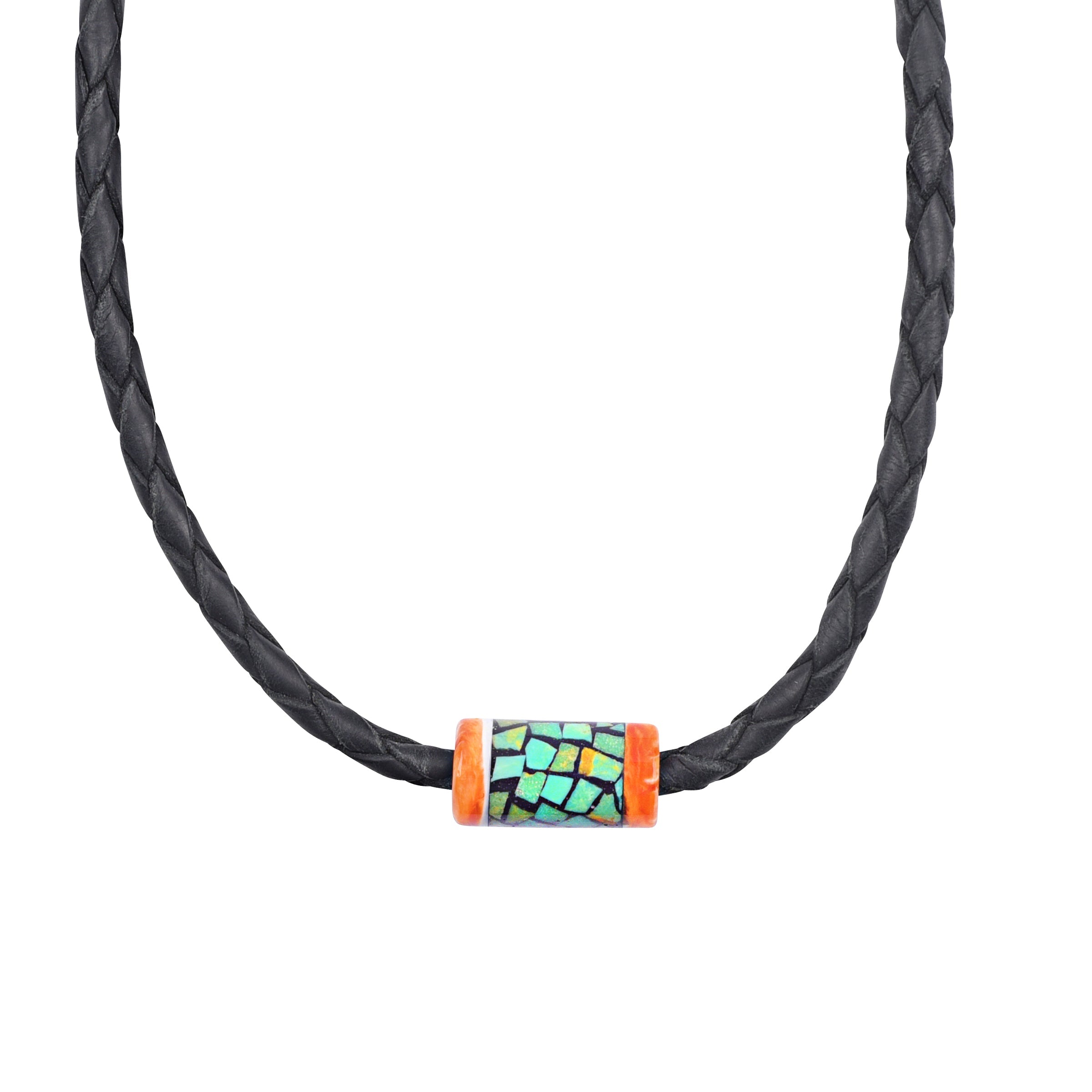 Rey and Farrell Pacheco Inlay Bead Necklace