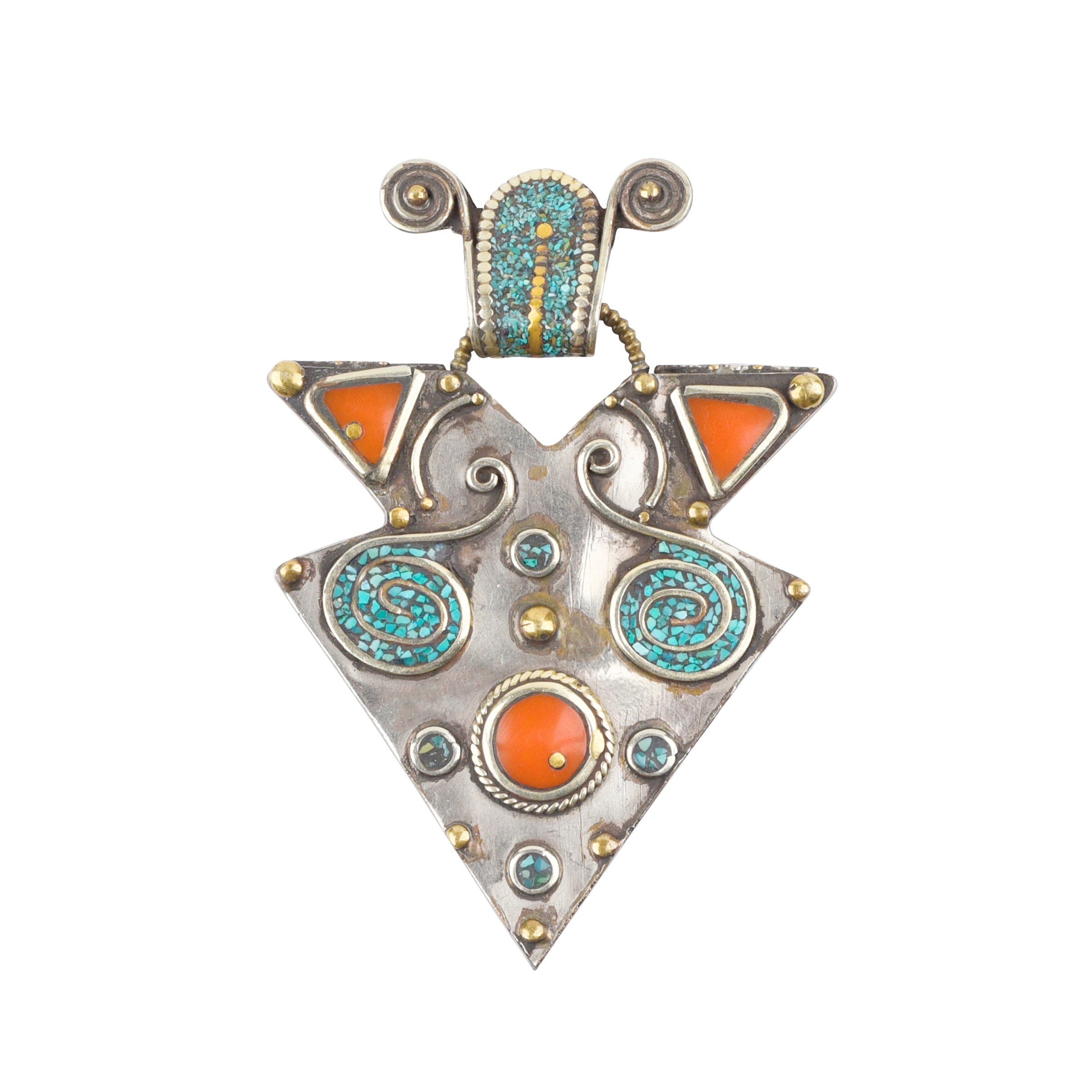 Tibetan Double Sided Pendant