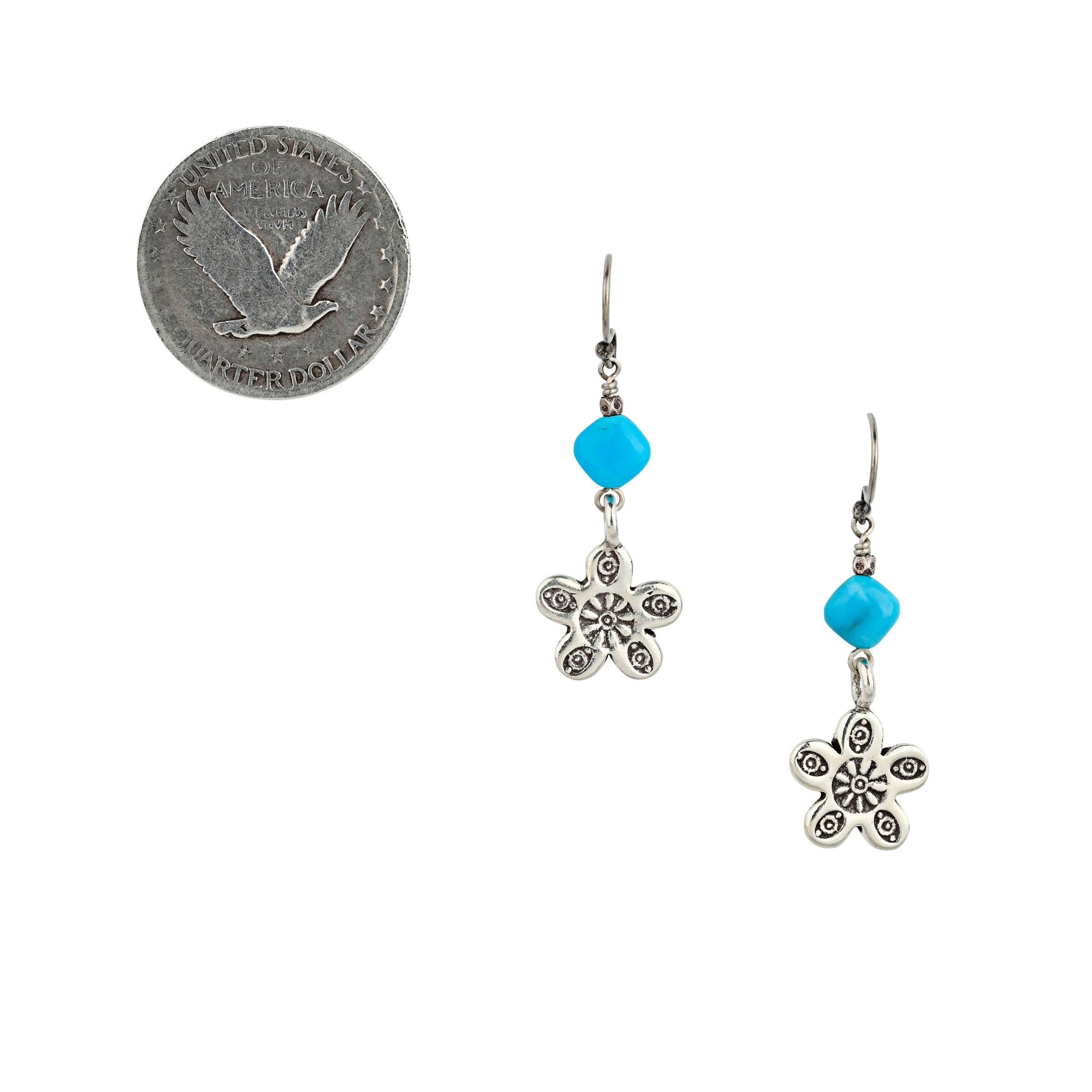 Blue Agave Drop Earrings