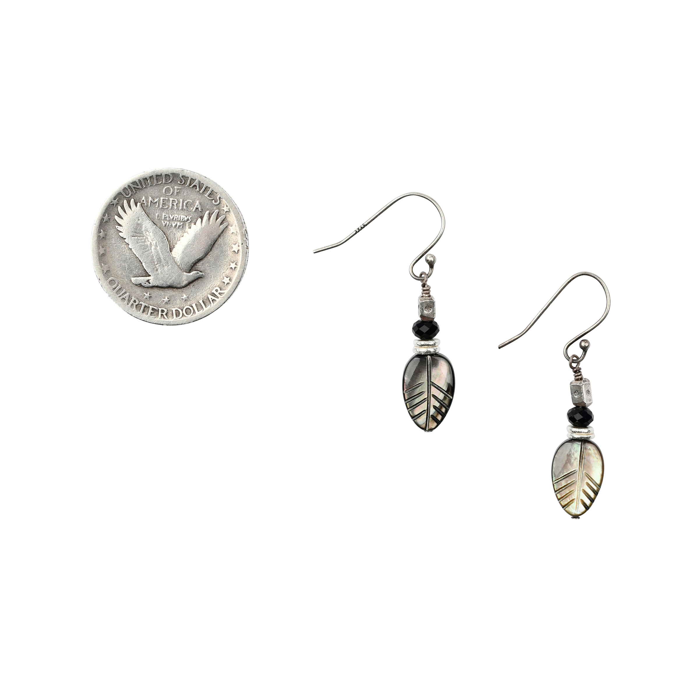 Smoke & Feather Earrings