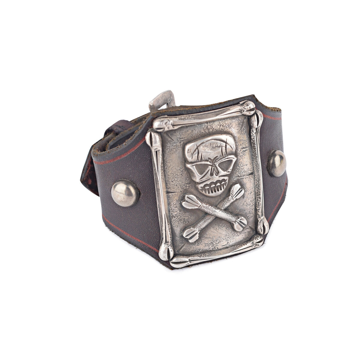 Skull and Crossbones Buckle Bracelet