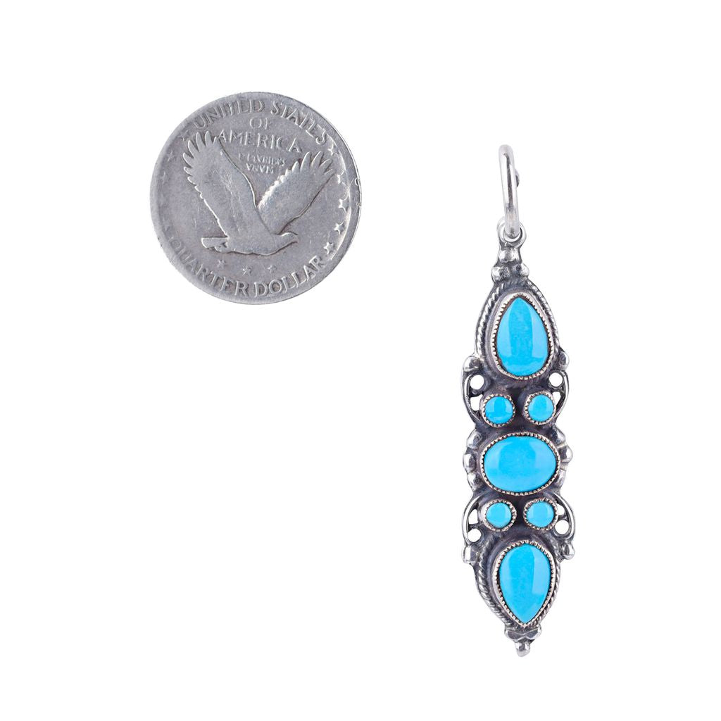 Leo Feeney Allure Earrings, artisan, turquoise, sterling silver, made in USA