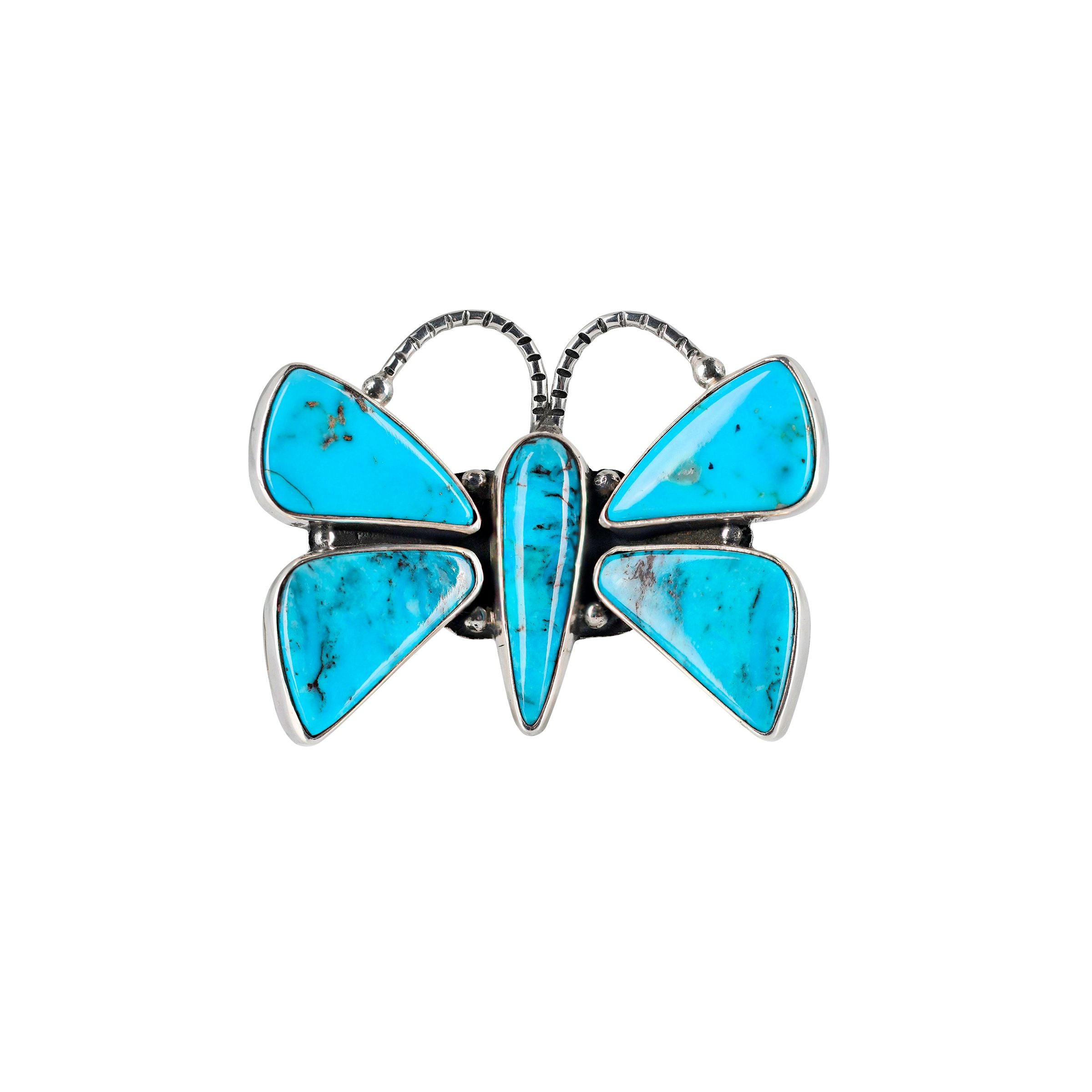 Nomad Turquoise Butterfly Ring Size 8