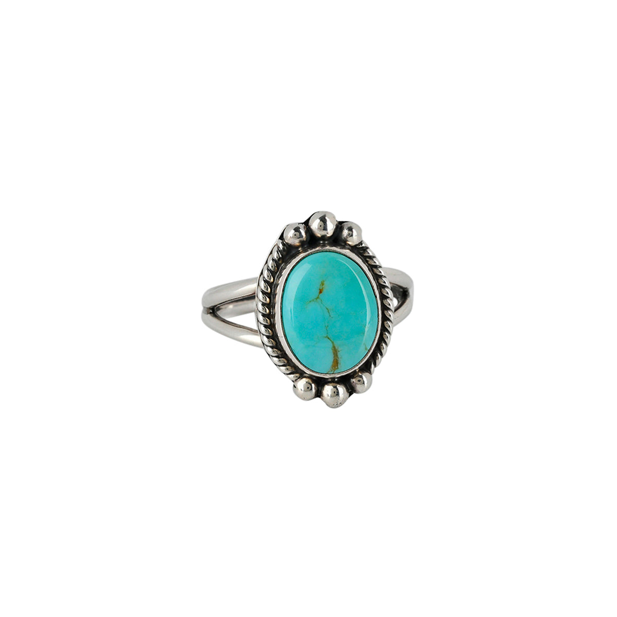 This ring was once a Sundance Catalog favorite - featuring Southwestern style motif in Sterling Silver and Blue Turquoise.