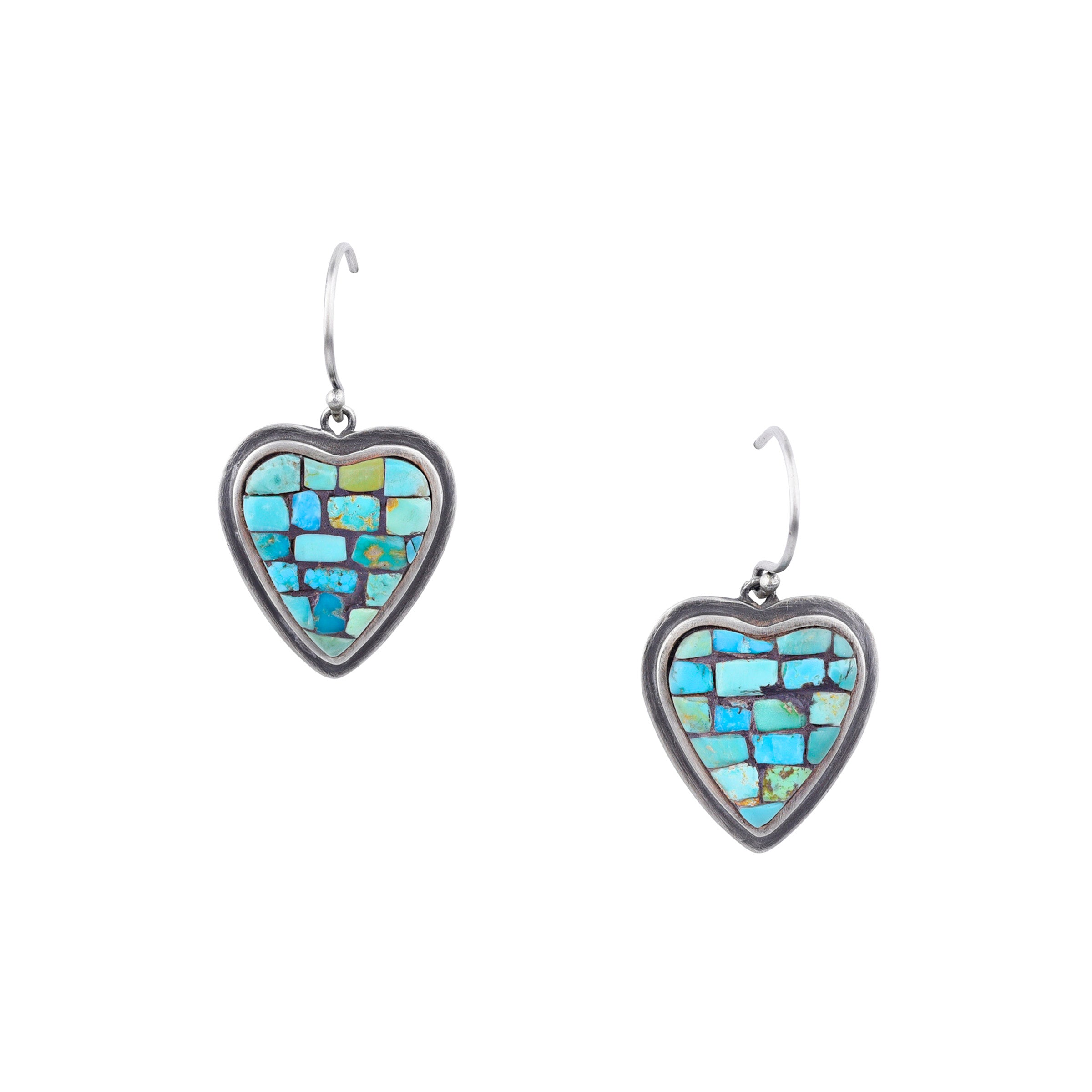 Mosaic Heart Earrings