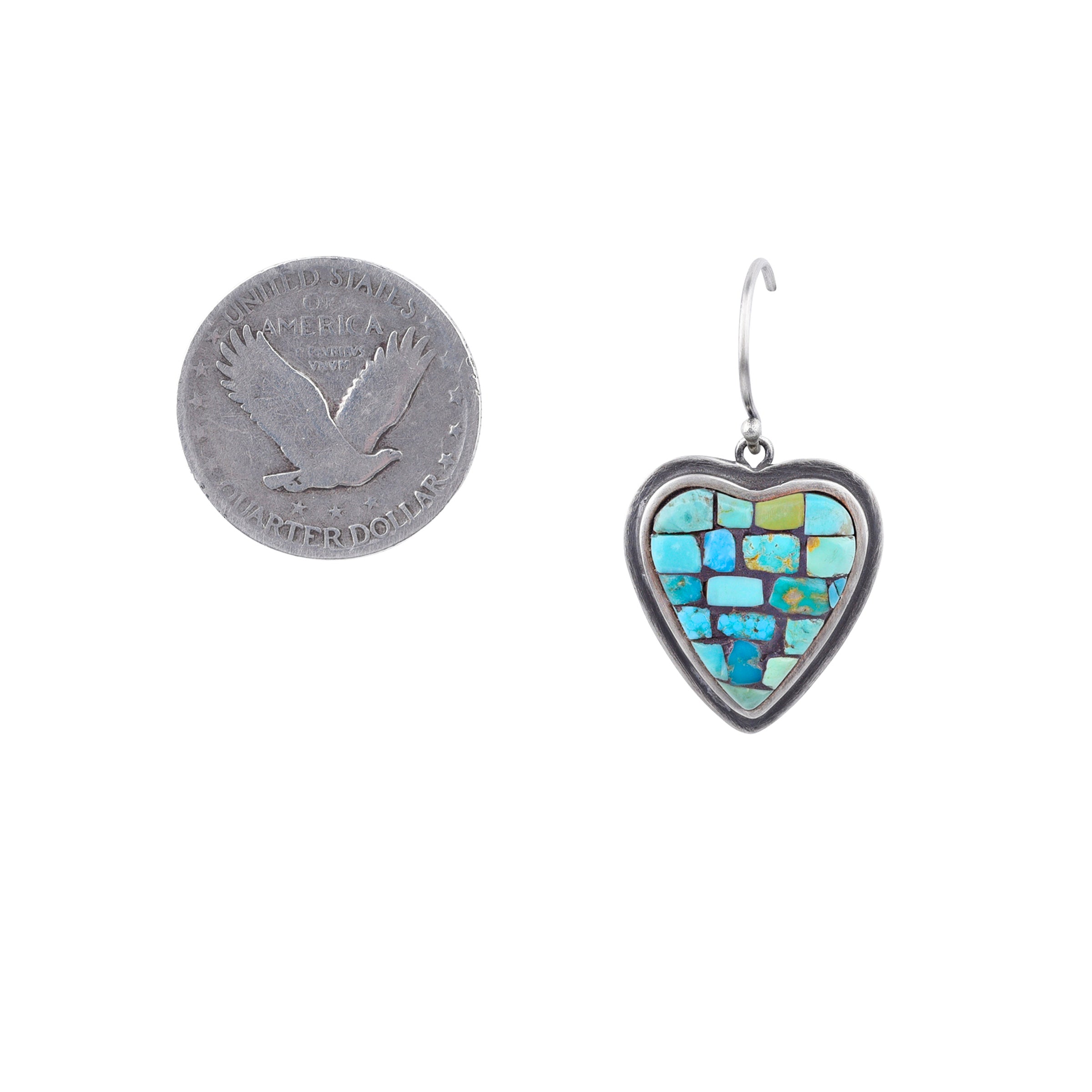 Mosaic Heart Earrings