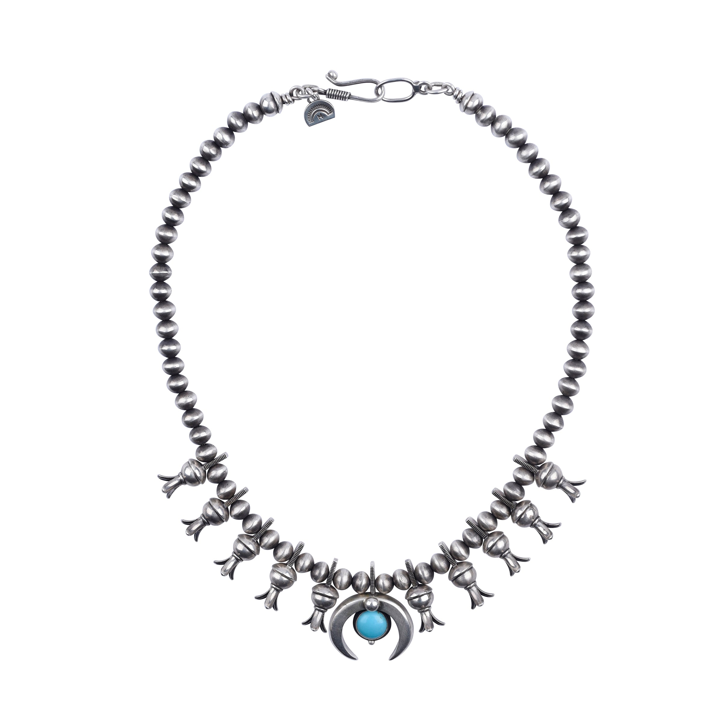 Dennis Hogan Full Moon Squash Blossom Necklace