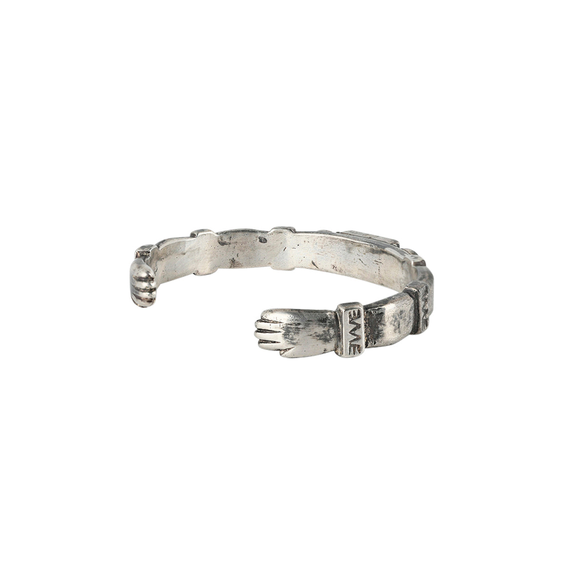 Sterling silver bracelet with Hand Terminals detailing 