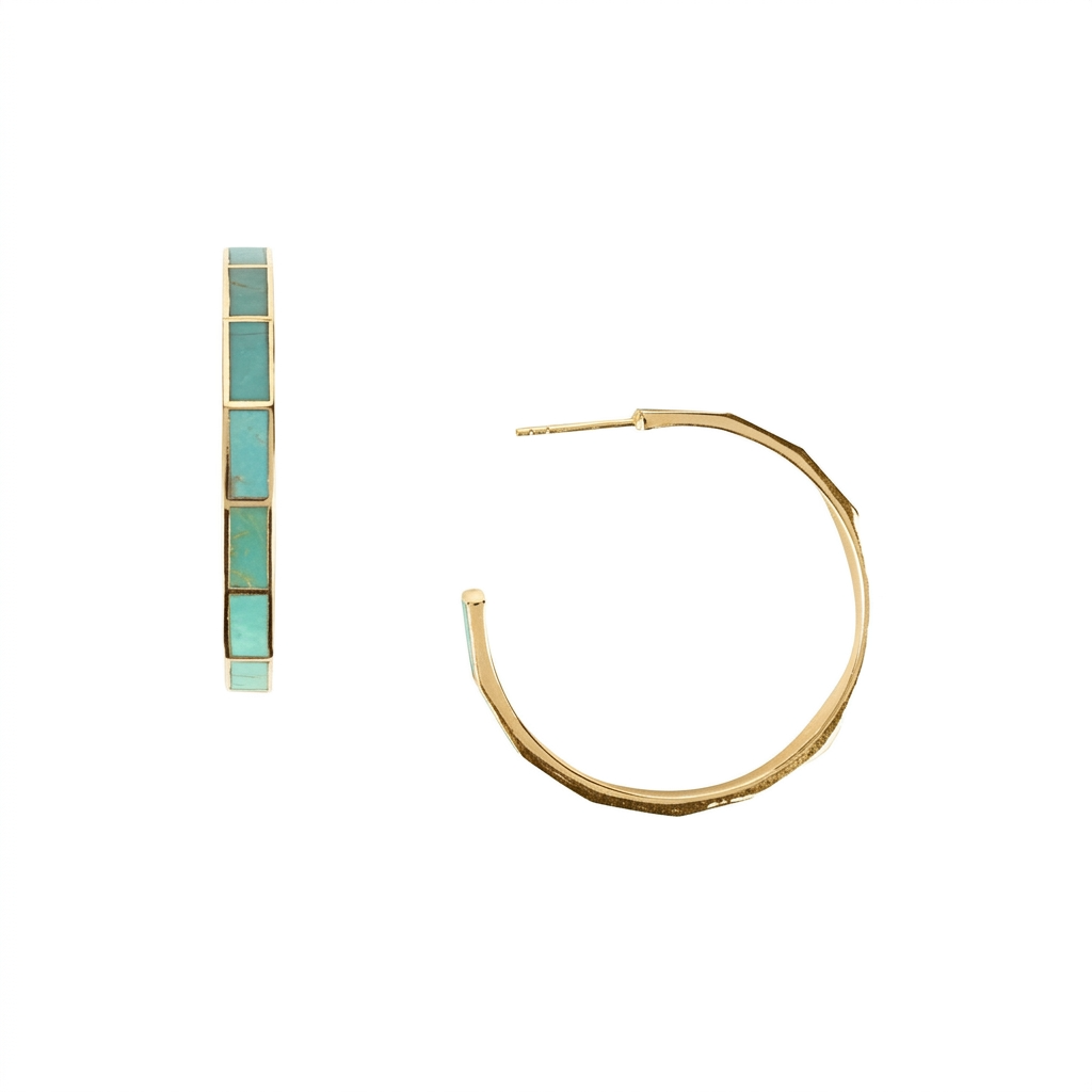 Bamboo Hoop Earrings