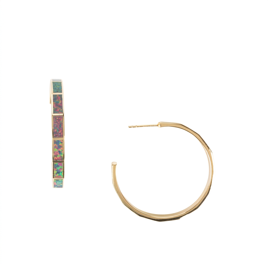 Bamboo Hoop Earrings
