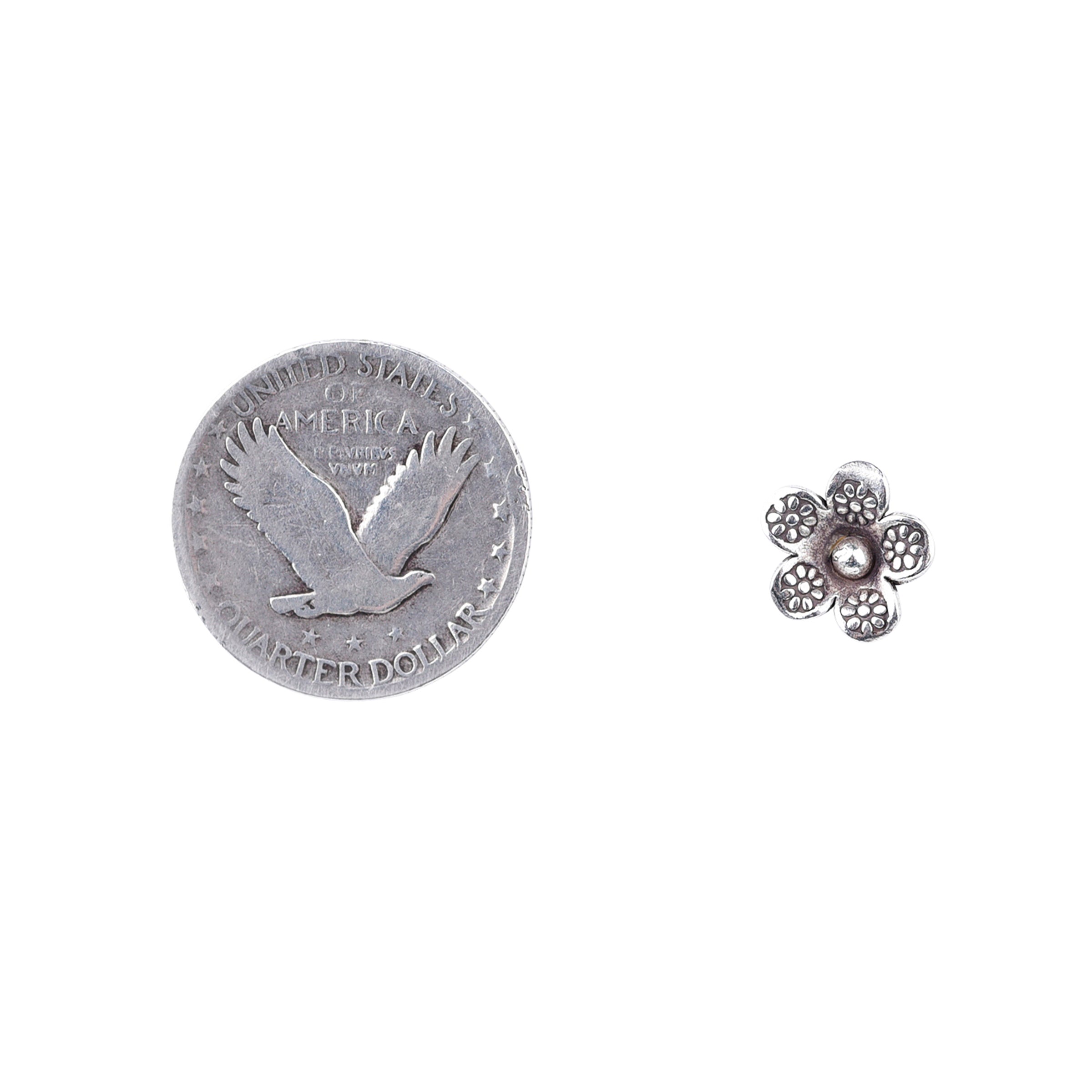 Silver Daisy Earrings