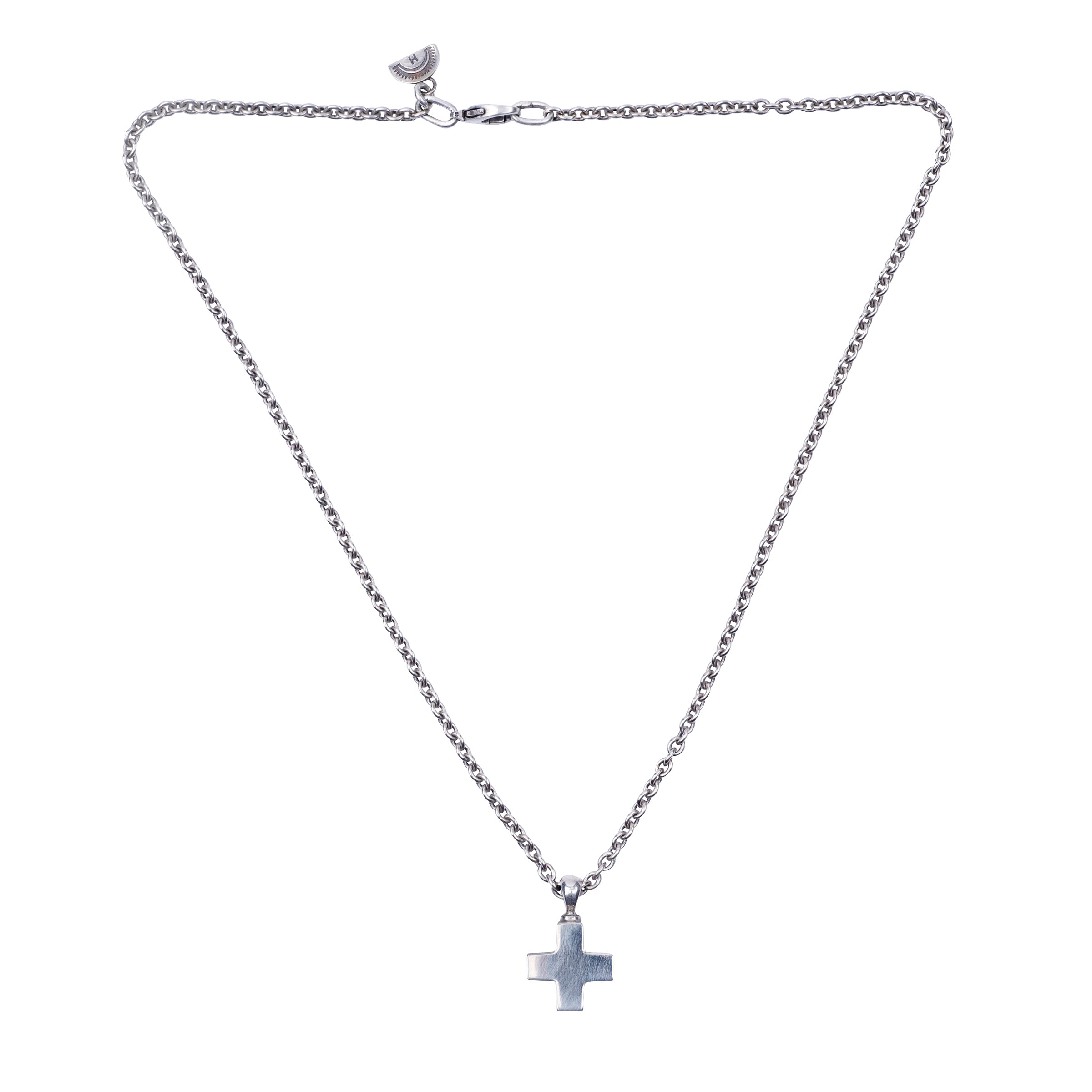 Dennis Hogan Silver Cross Necklace