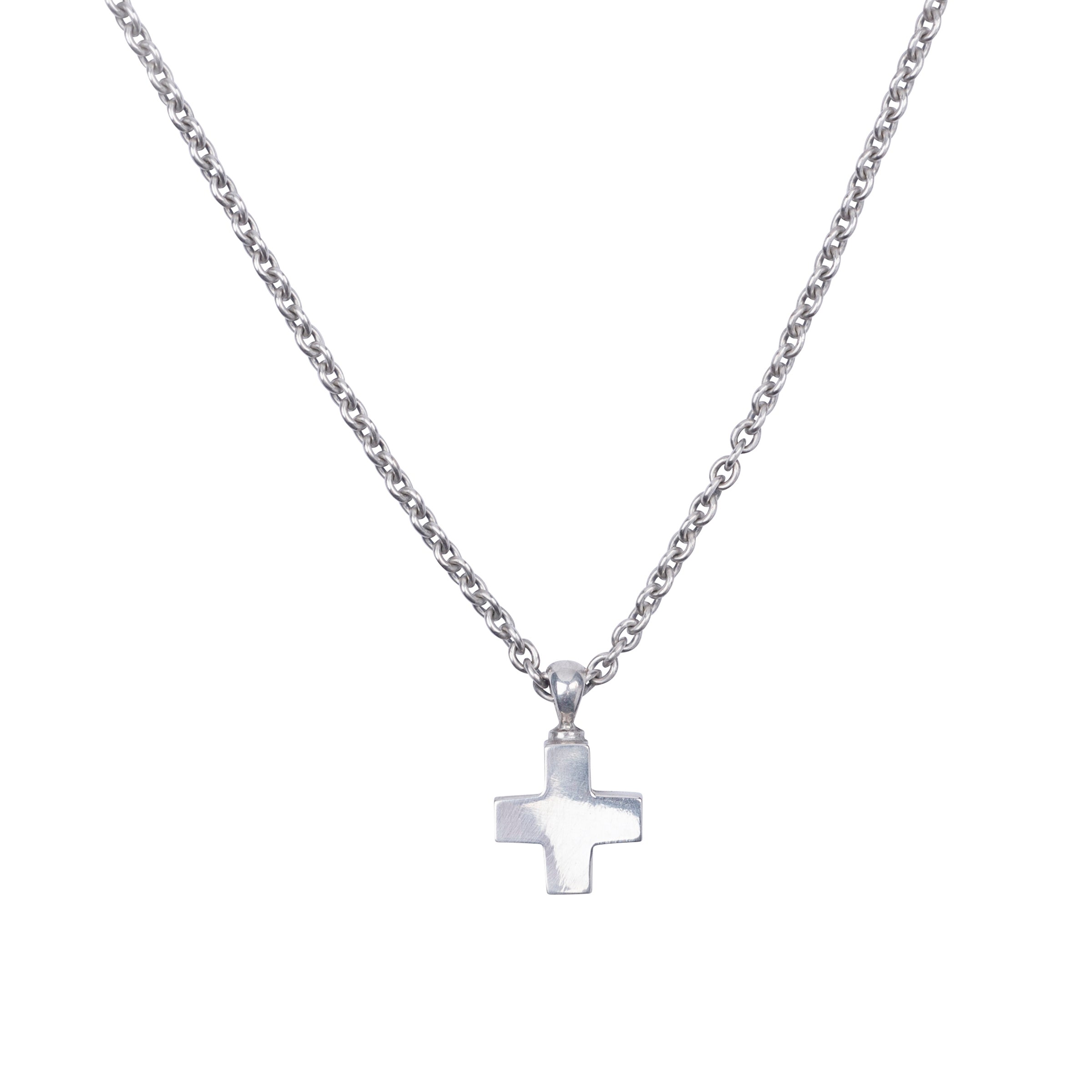 Dennis Hogan Silver Cross Necklace