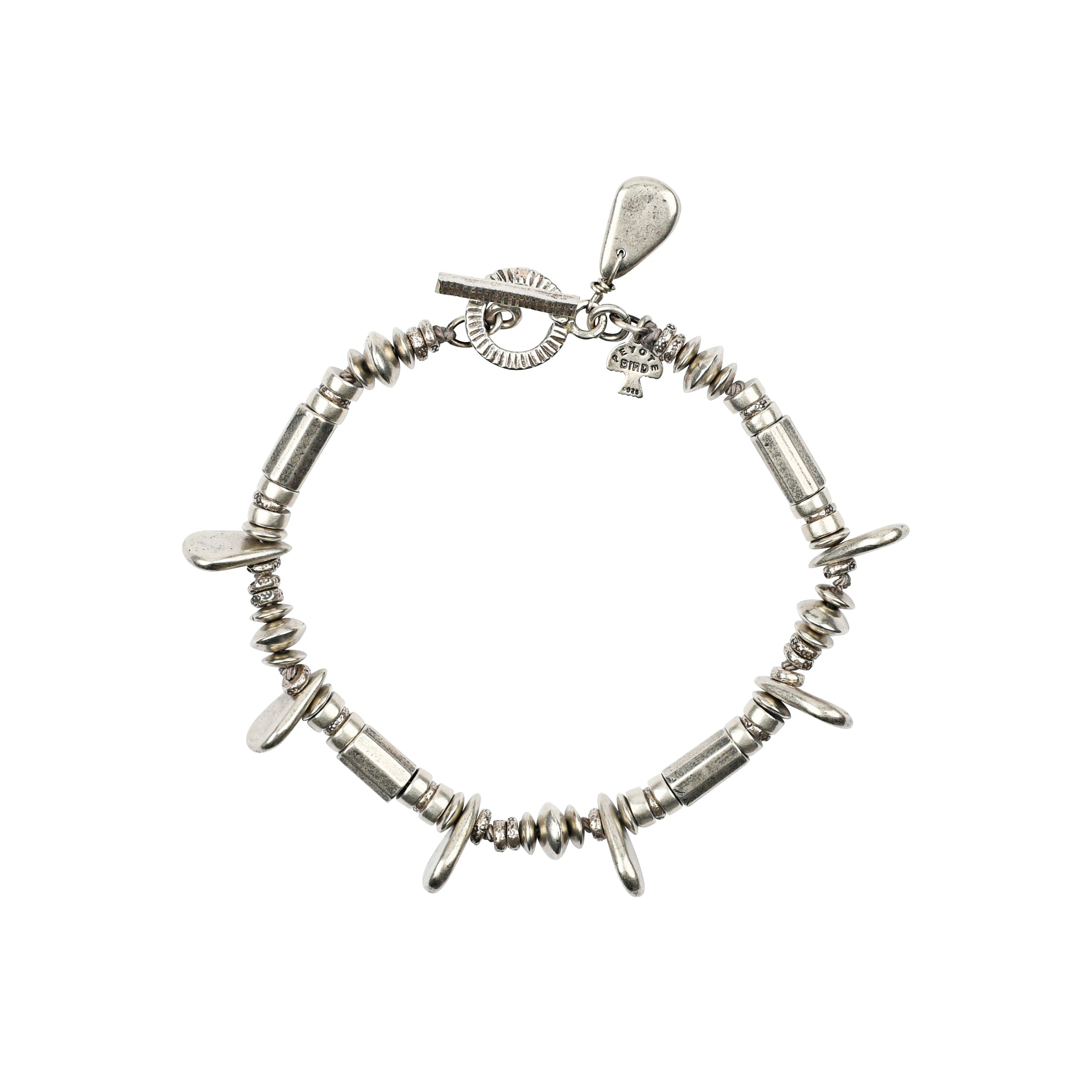 peyote bird handmade sterling silver bracelet