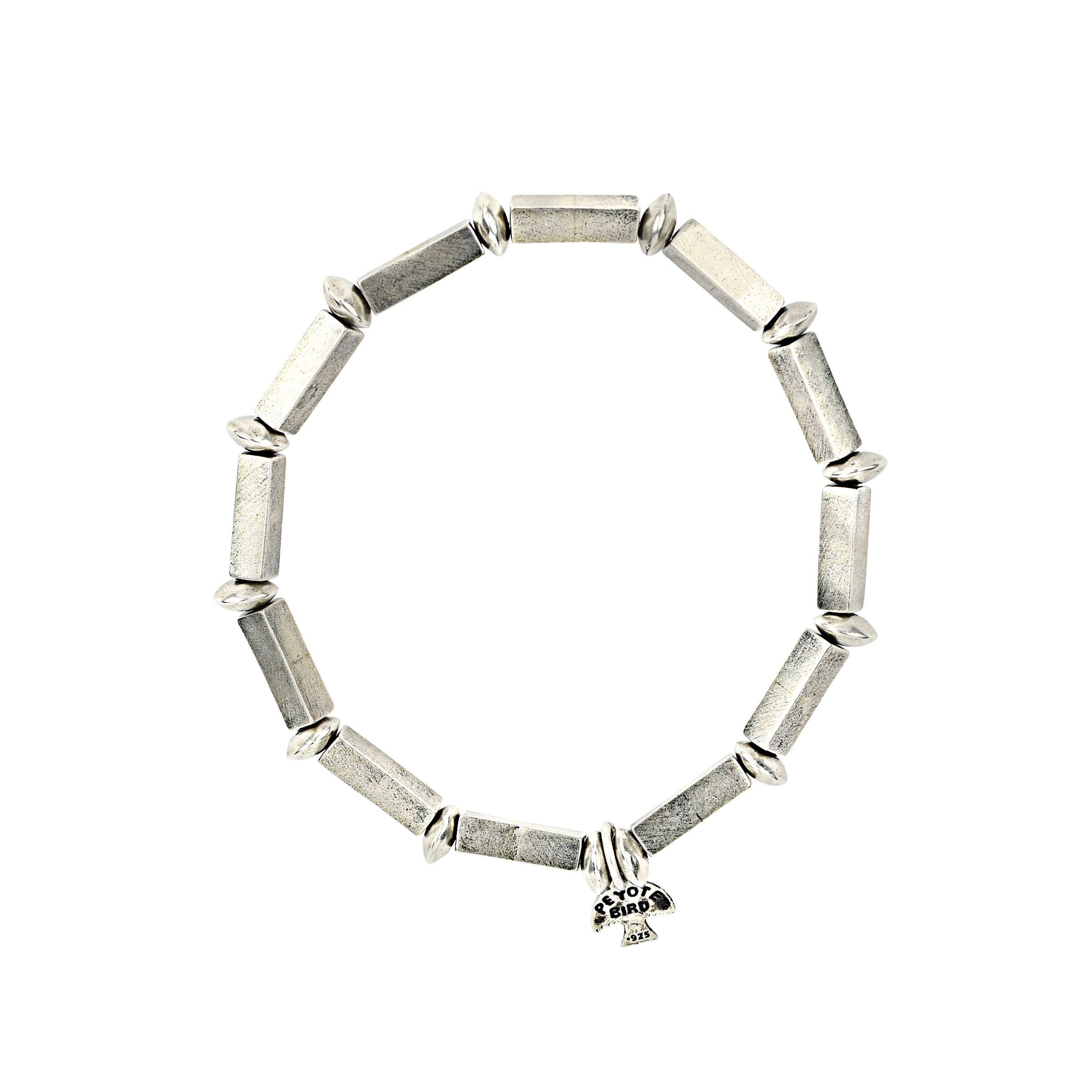 peyote bird handmade sterling silver bracelet