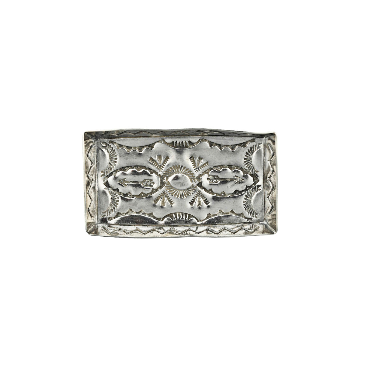 Joe Eby handmade sterling silver rectangle dish