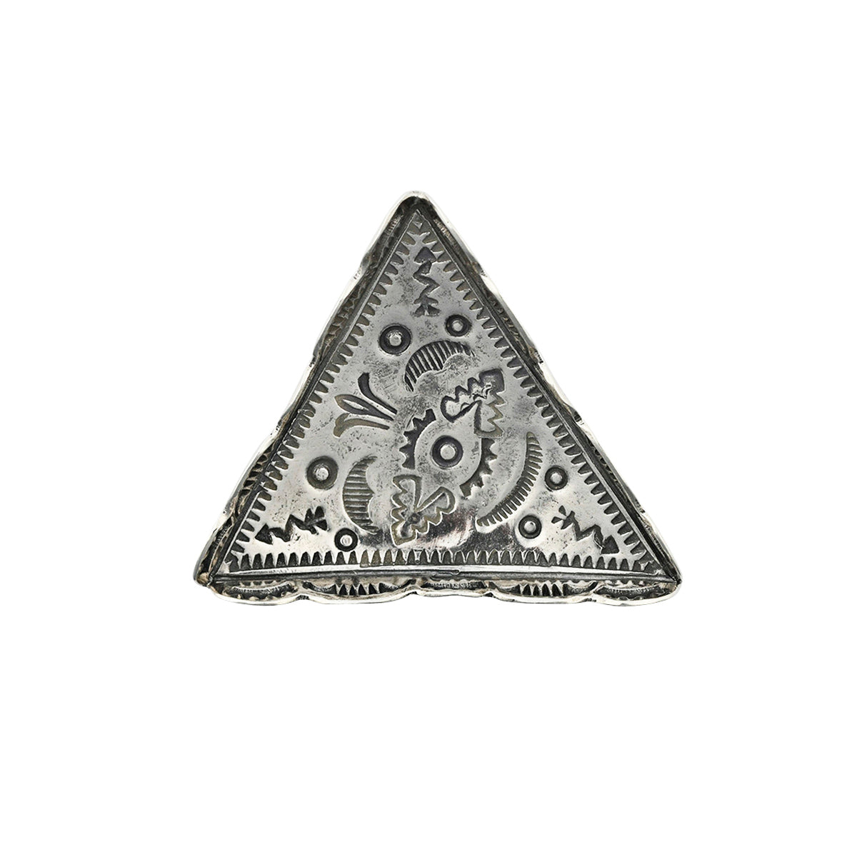 Joe Eby handmade sterling silver triangle dish
