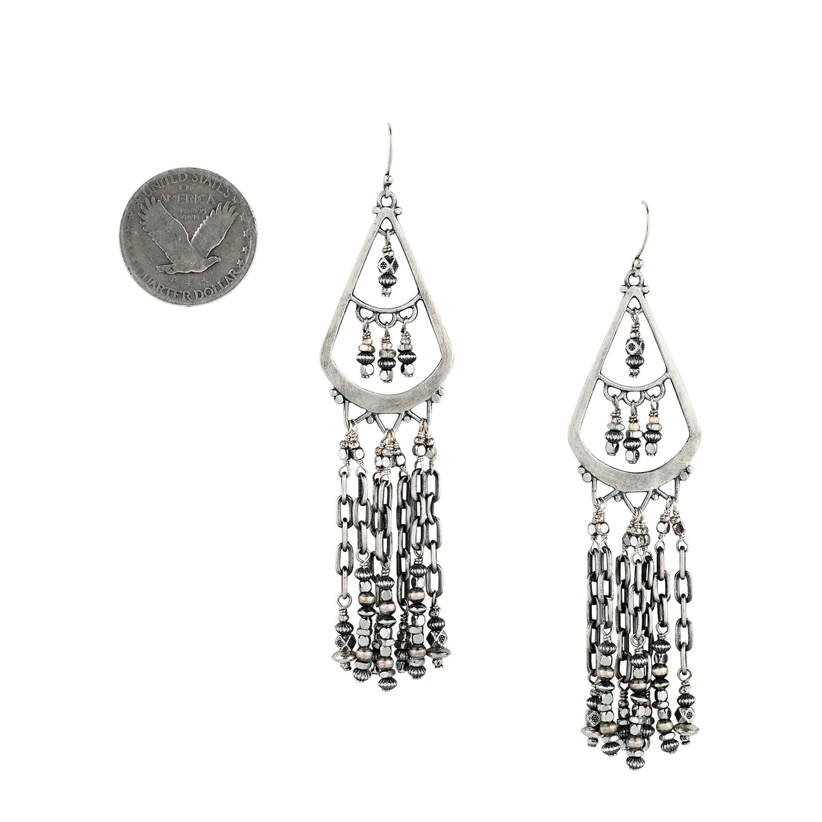 Silver Strike Earrings