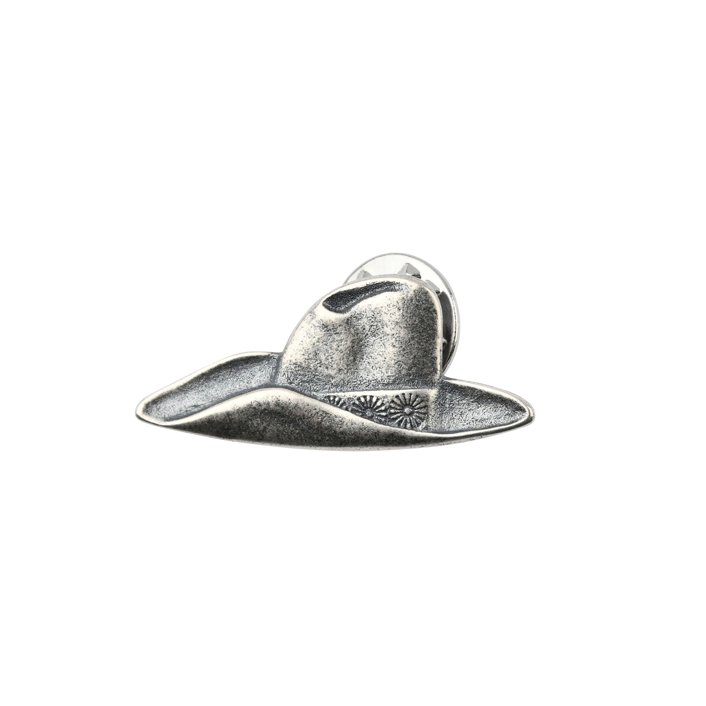sterling silver cowboy hat pin