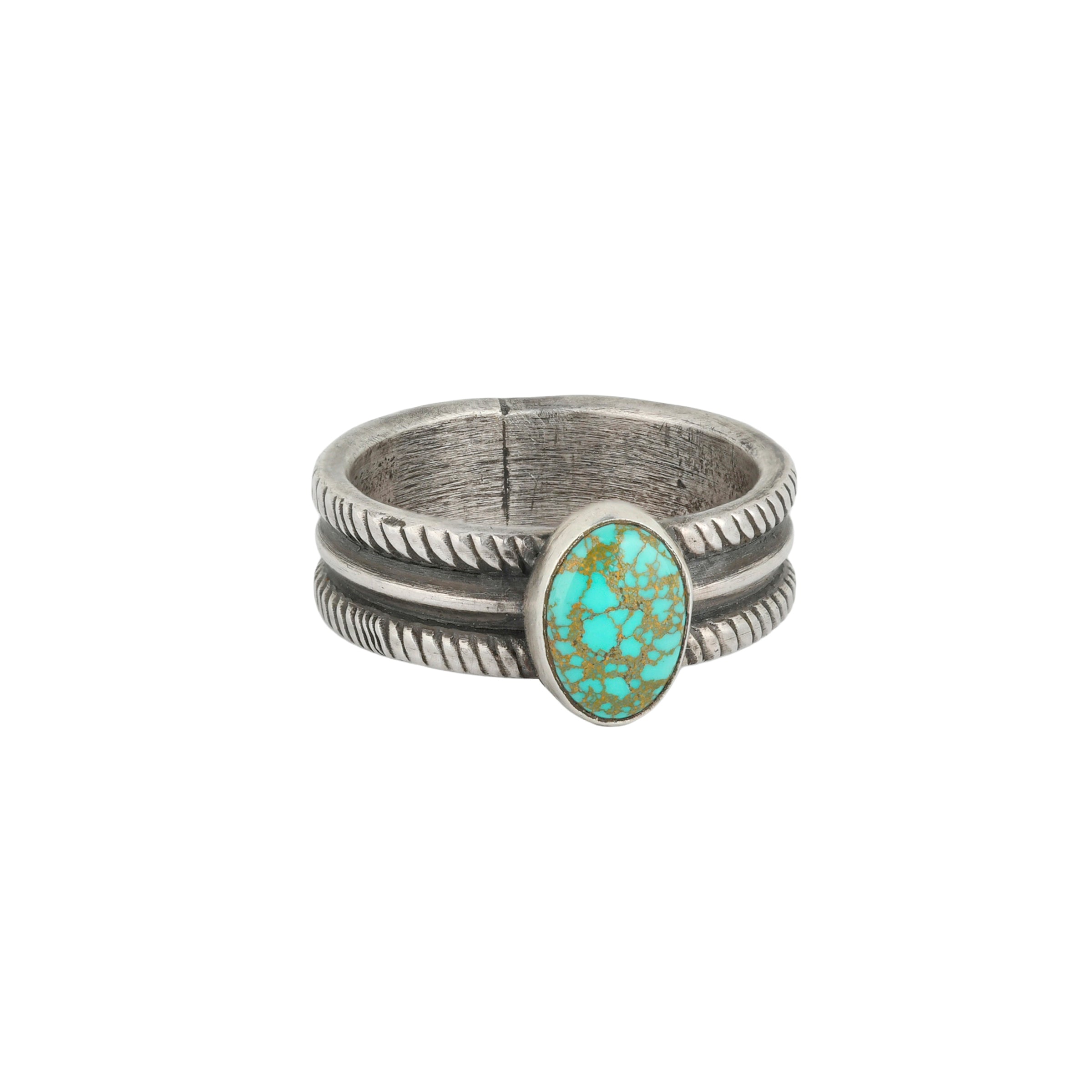 Joey Falcon Turquoise Cable Ring